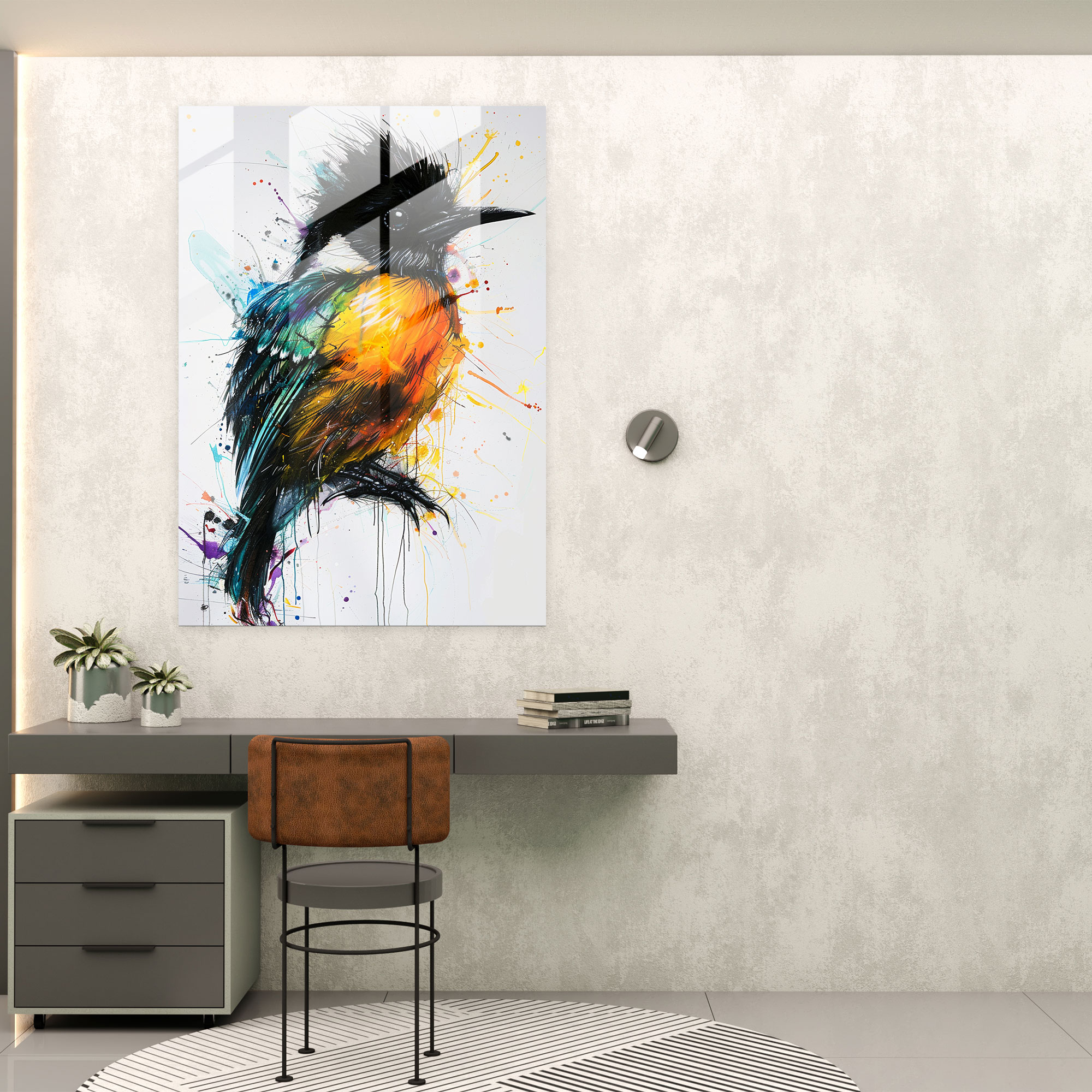 Ashvin Harrison Glass Wall Art - Bold Colors And Striking Shapes - Ashvin Harrison, Glass Wall Art, Ashvin Harrison, Glass Art