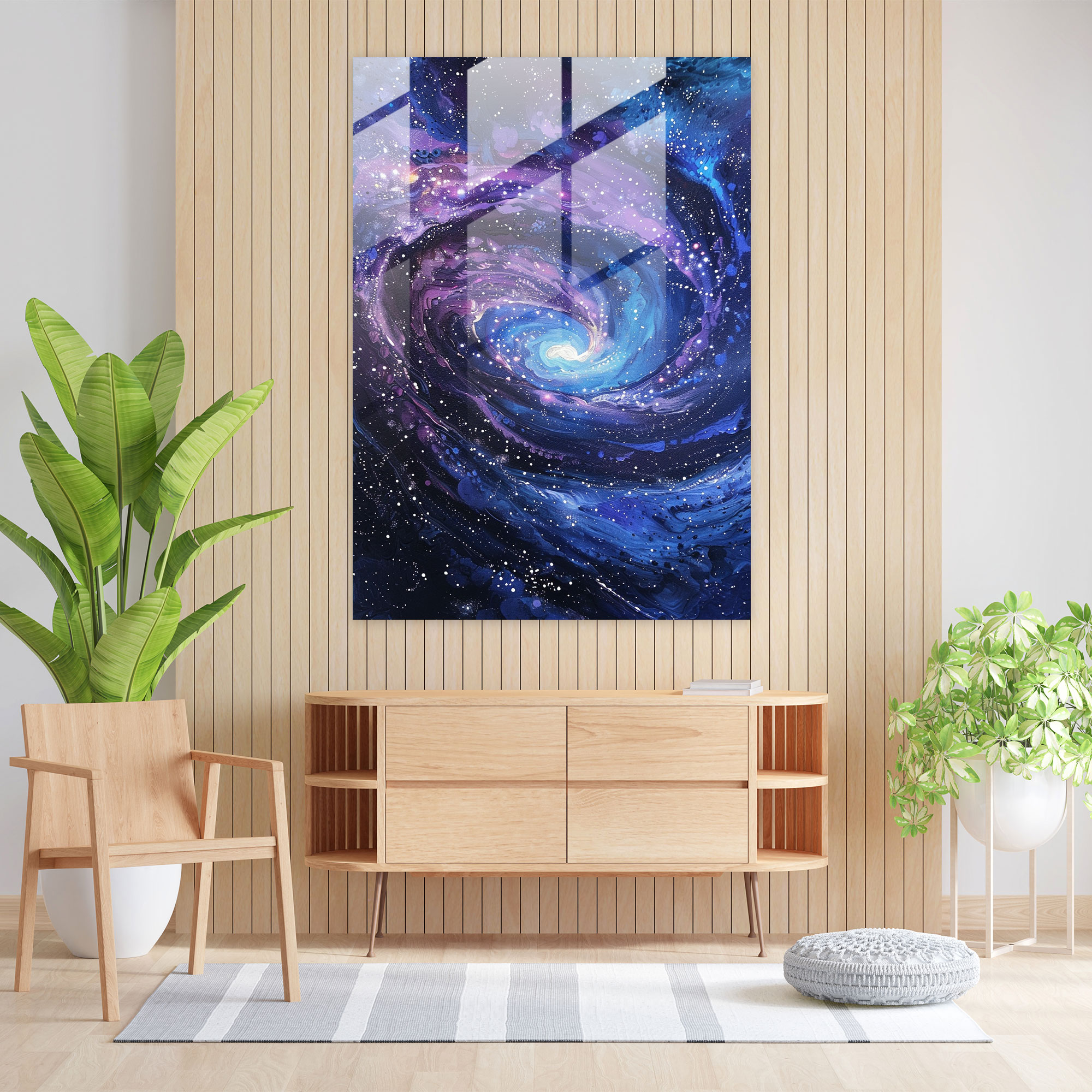 Ashvin Harrison Home Decoration - Mystical Night Sky - Ashvin Harrison, Home Decoration, Ashvin Harrison, Glass Print