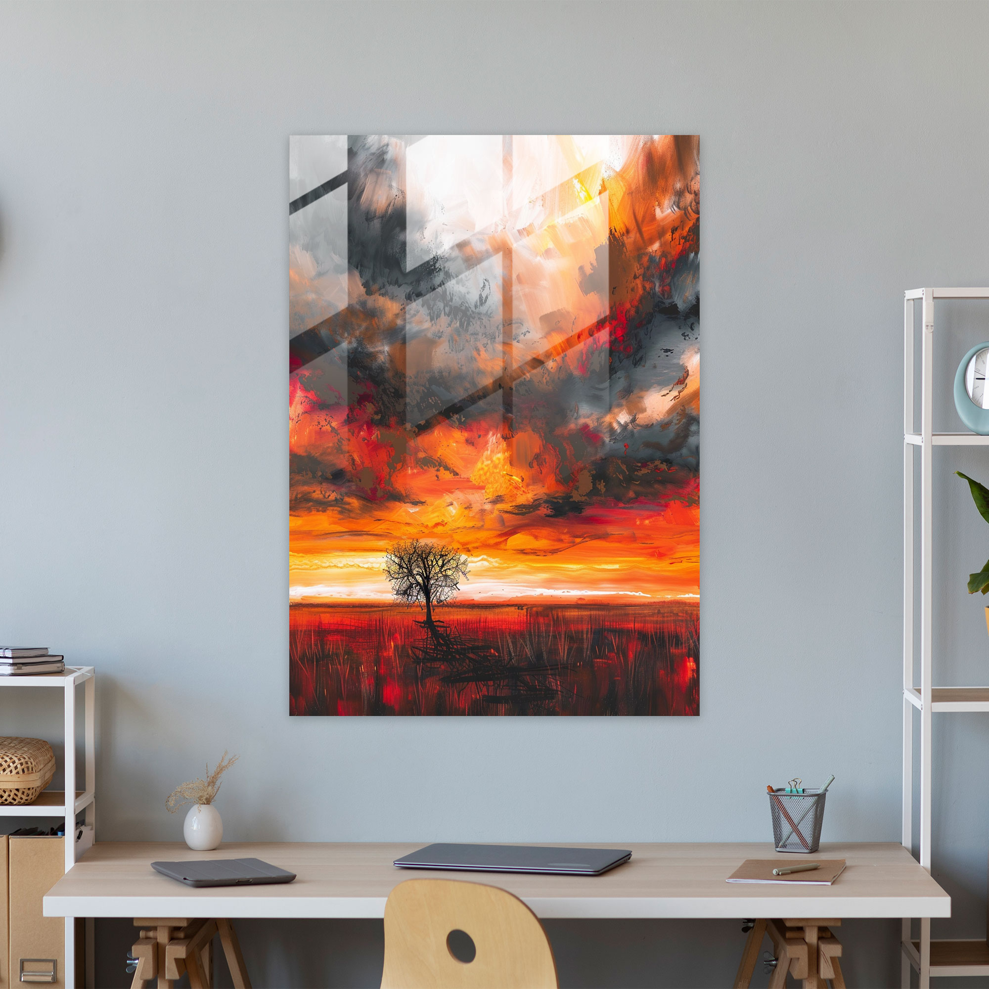 Ashvin Harrison Landscape Glass Wall Art - Ashvin Harrison, Wall Decoration, Modern Art, Glass Art