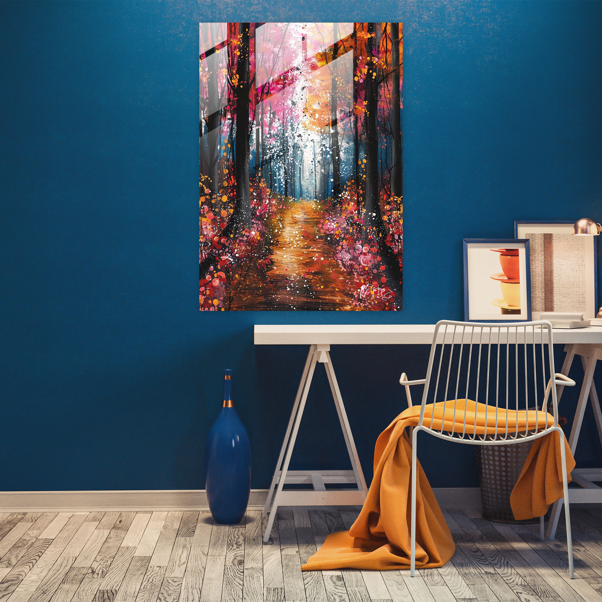 Ashvin Harrison Fairytale Forest Glass Print - Ashvin Harrison, Home Decoration, Glass Art, Glass Print