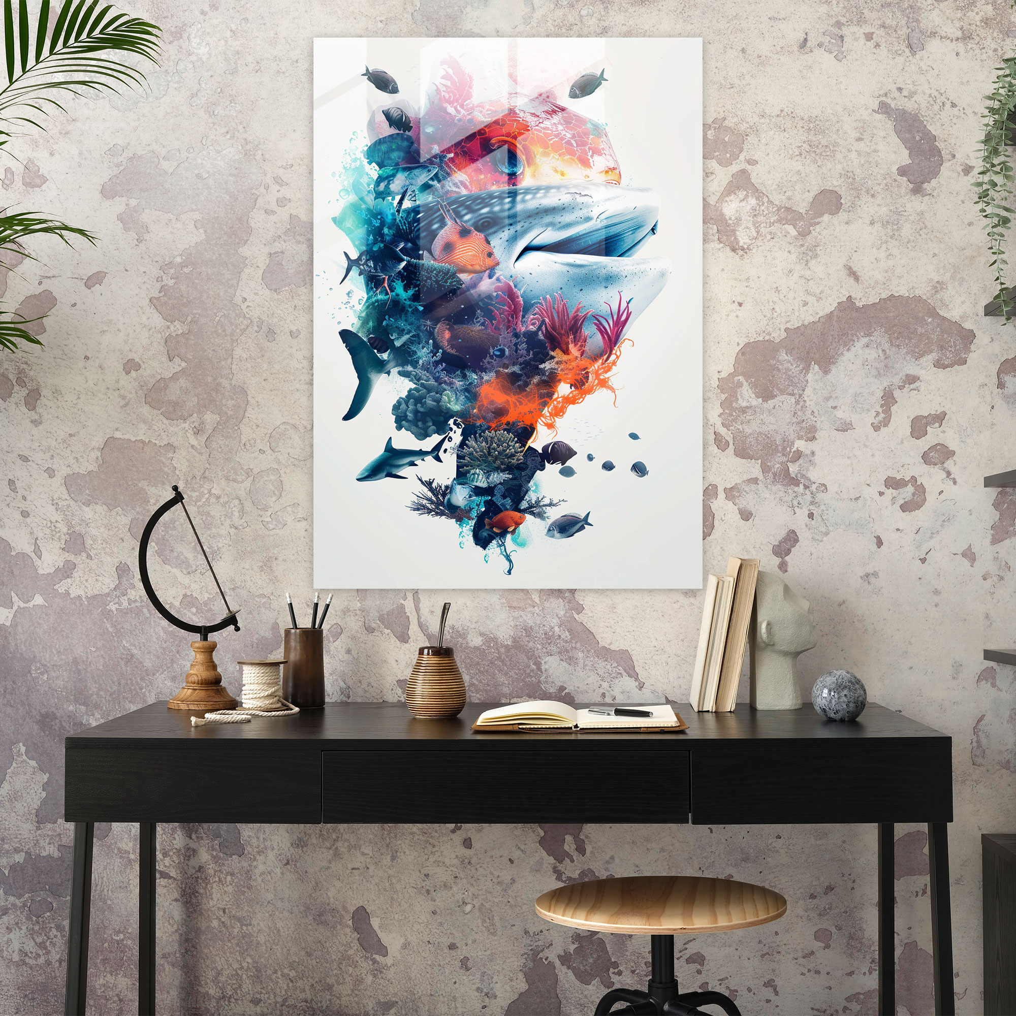 Ashvin Harrison Glass Wall Art - Ashvin Harrison, Wall Decoration, Glass Wall Art, Home Decoration
