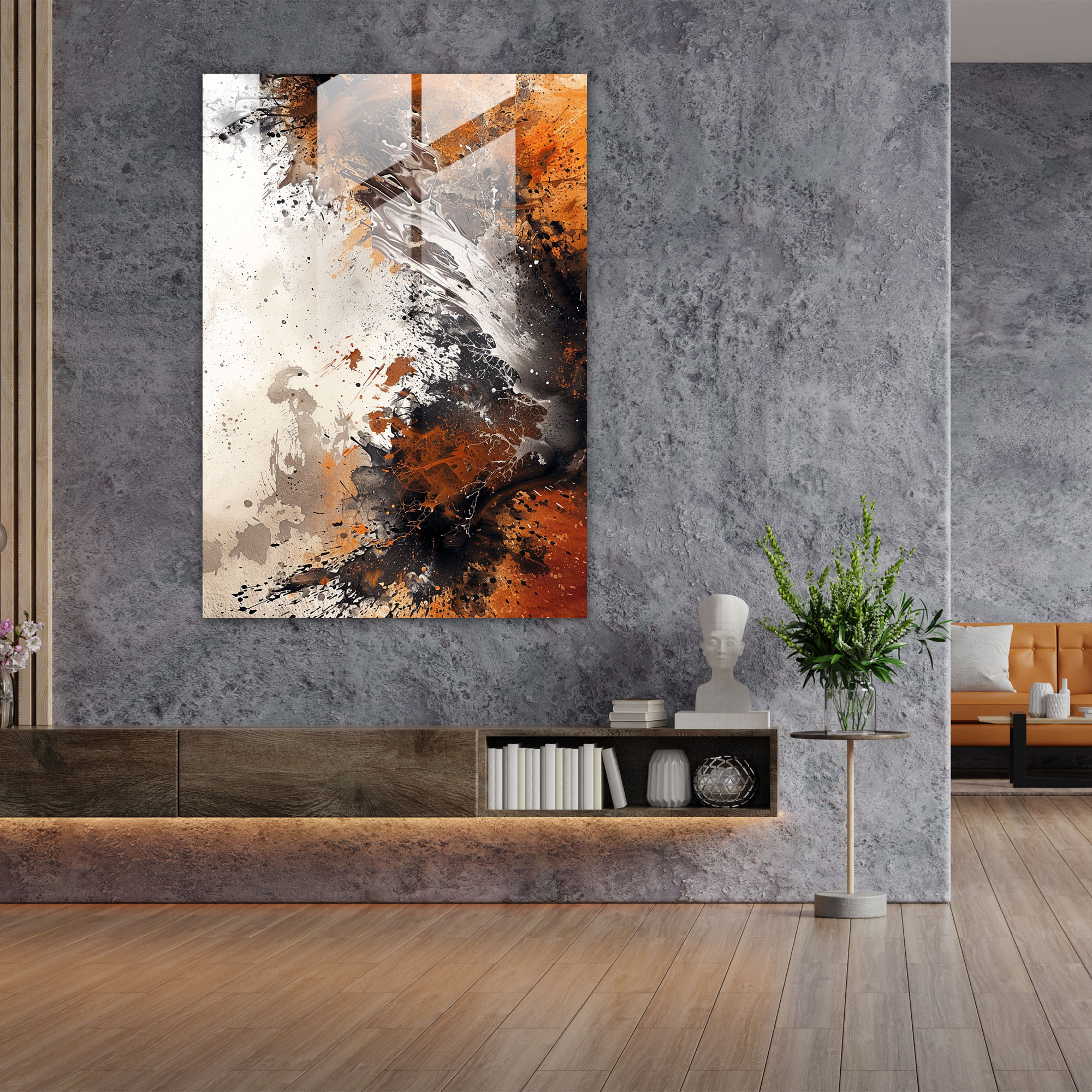 Ashvin Harrison Modern Art - Ashvin Harrison, Glass Print, Glass Art, Wall Decoration