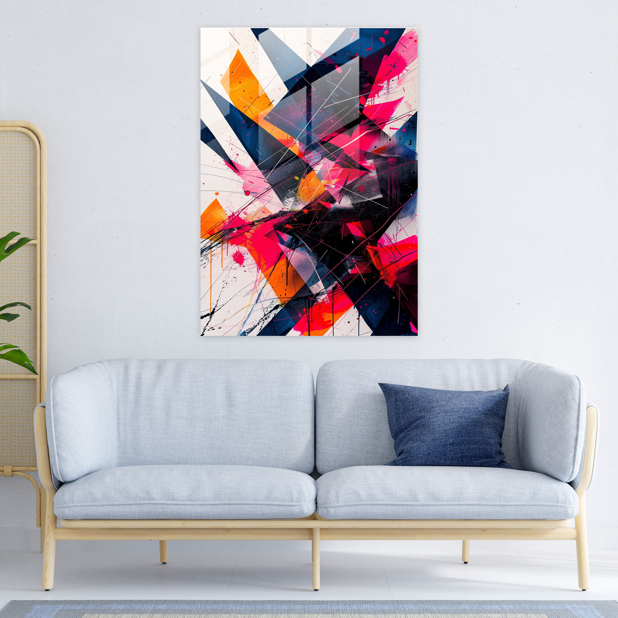 Ashvin Harrison Glass Print Home Decoration - Ashvin Harrison, Home Decoration, Modern Art, Wall Decoration