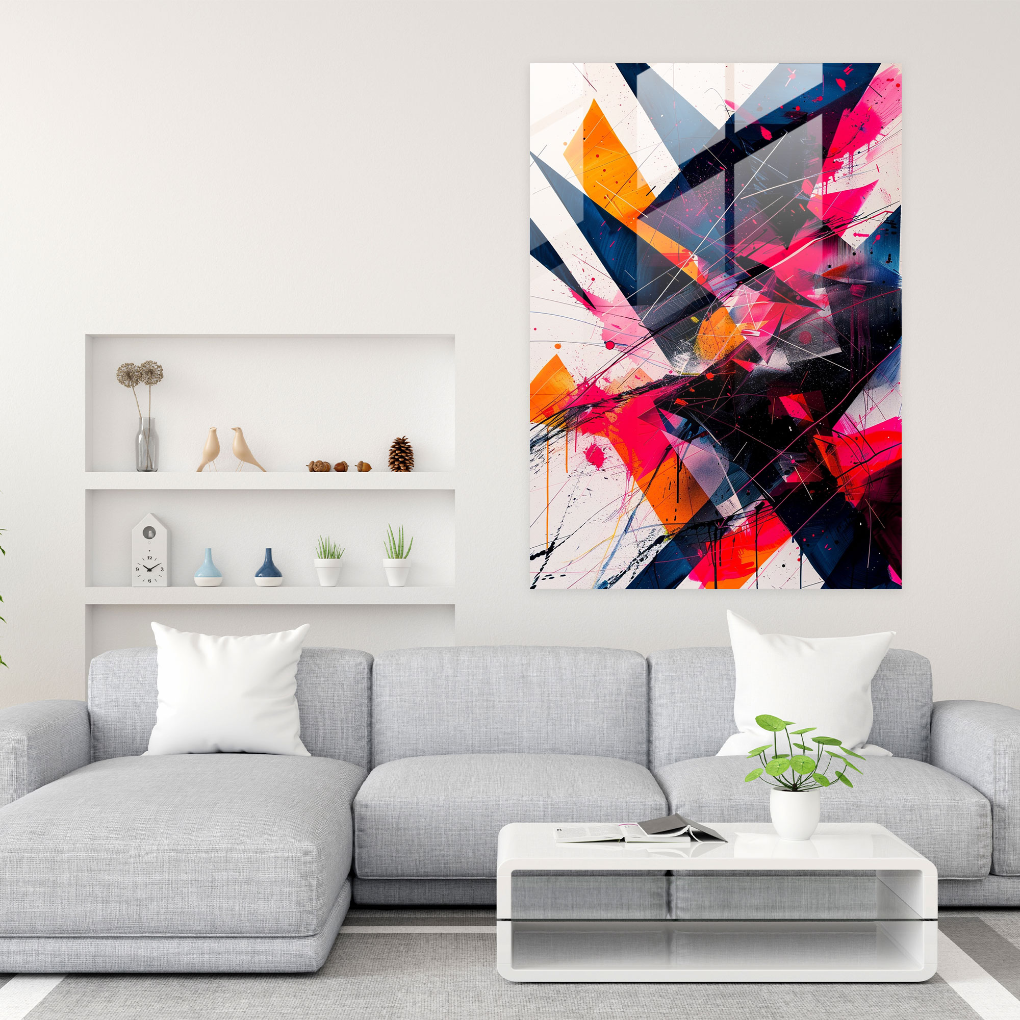 Ashvin Harrison Glass Print Home Decoration - Ashvin Harrison, Home Decoration, Modern Art, Wall Decoration