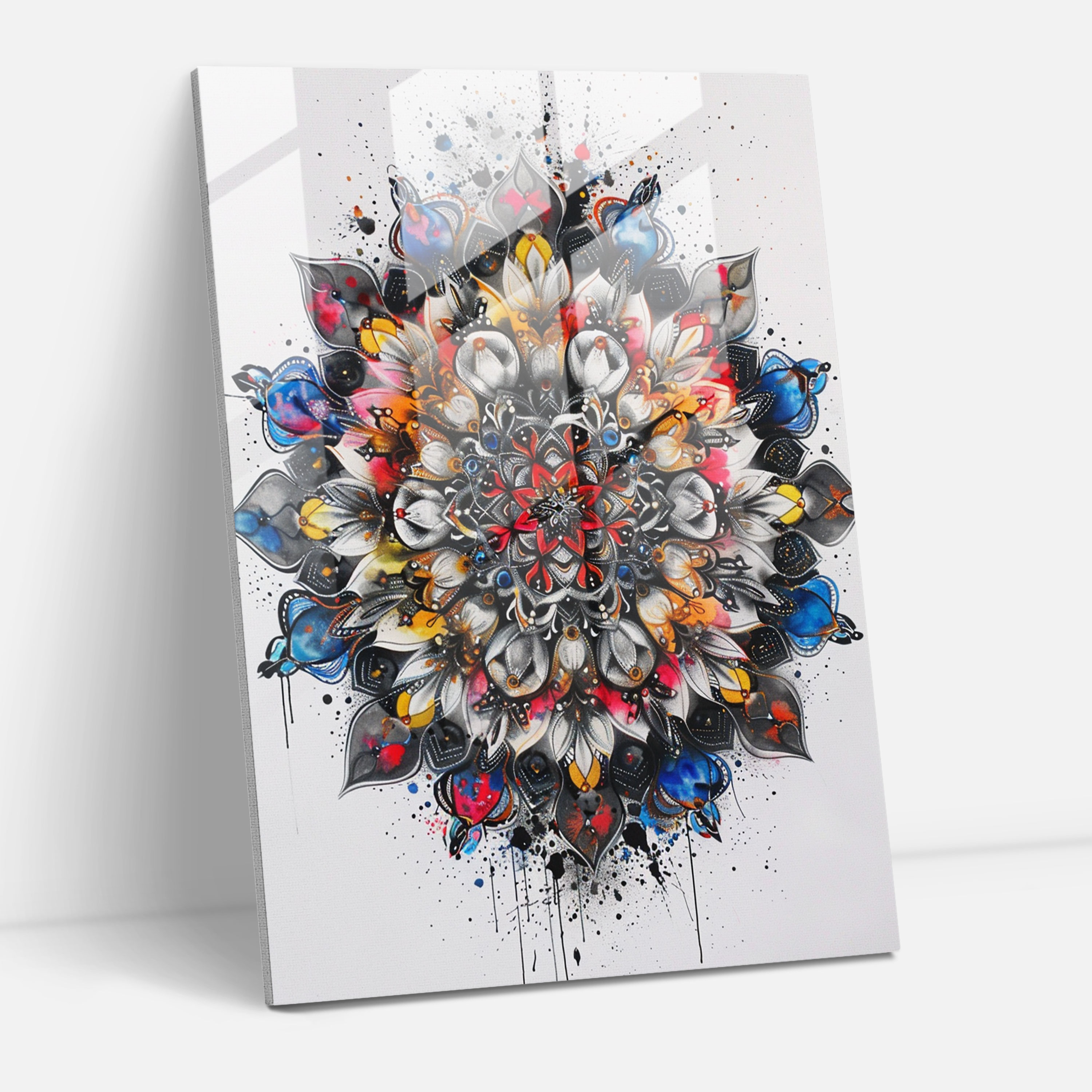 Ashvin Harrison Glass Print Wall Decoration - Ashvin Harrison, Modern Art, Home Decoration, Ashvin Harrison