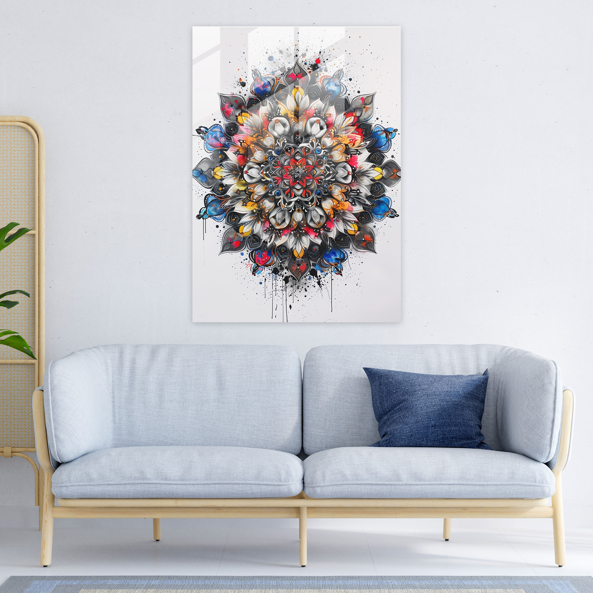 Ashvin Harrison Glass Print Wall Decoration - Ashvin Harrison, Modern Art, Home Decoration, Ashvin Harrison