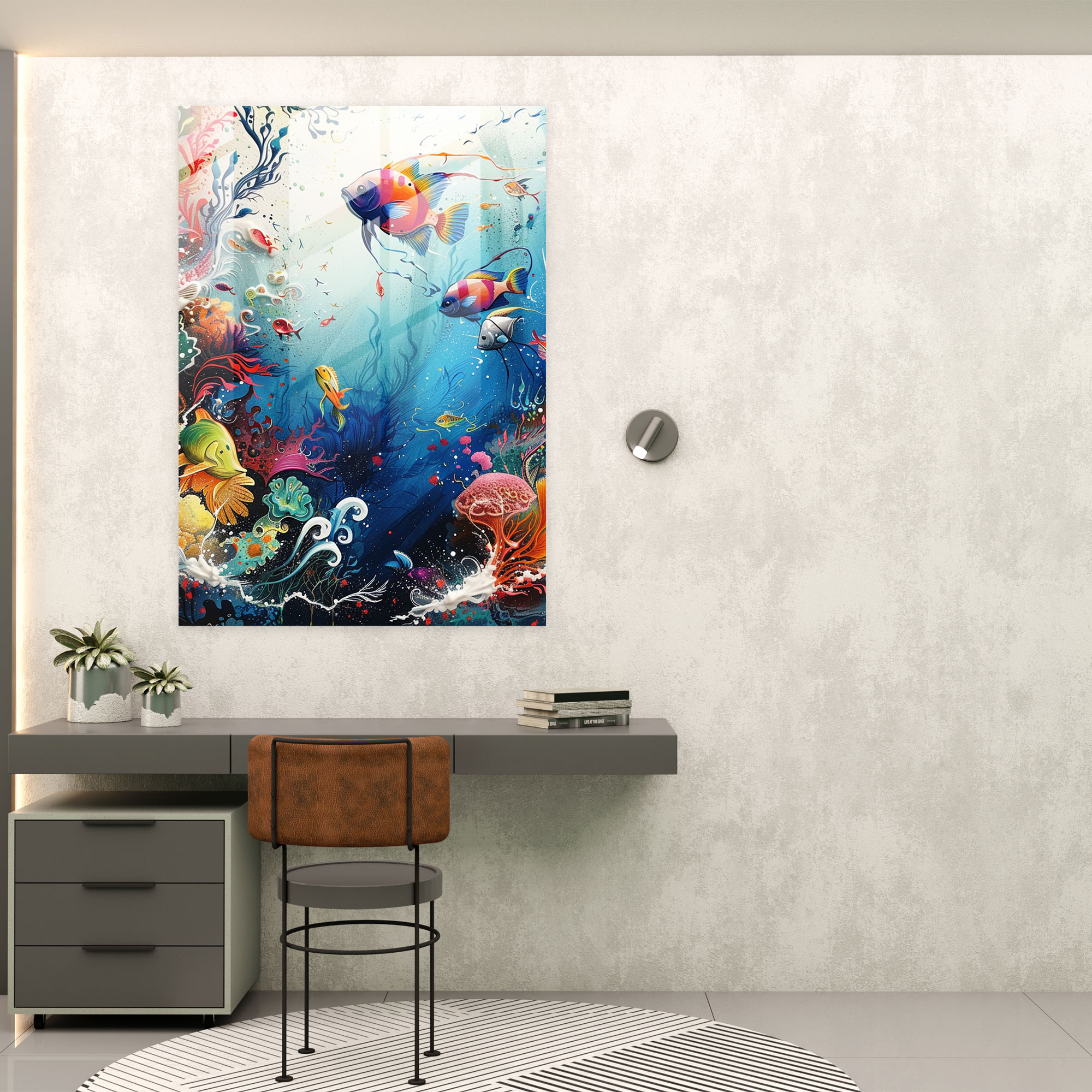 Ashvin Harrison Glass Art Modern Art - Ashvin Harrison, Wall Decoration, Home Decoration, Modern Art