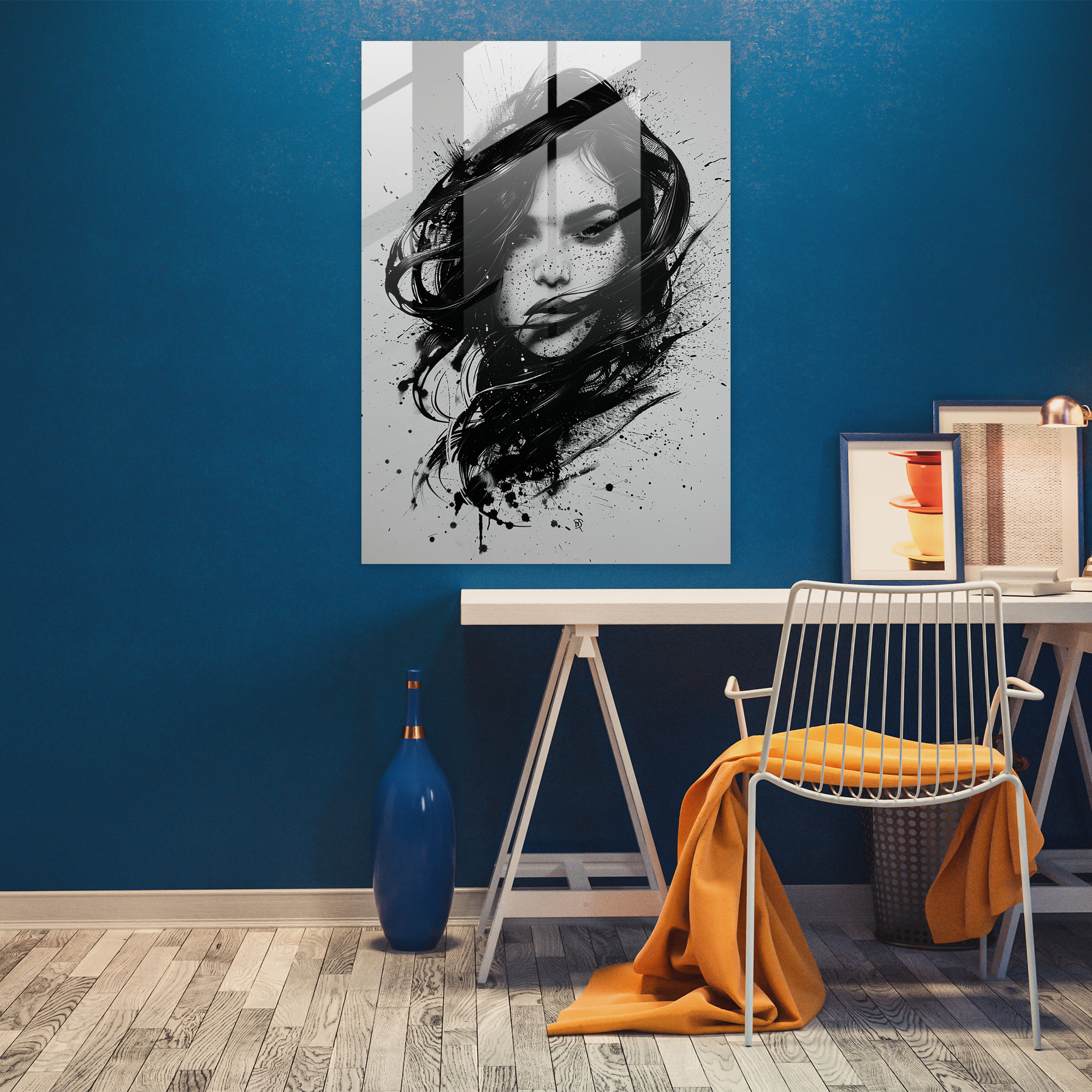 Ashvin Harrison Glass Print Home Decoration - Ashvin Harrison, Home Decoration, Wall Decoration, Modern Art