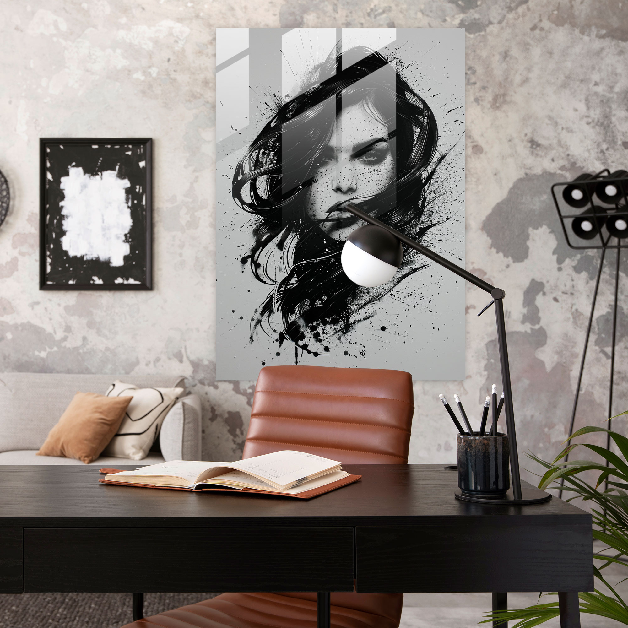 Ashvin Harrison Glass Print Home Decoration - Ashvin Harrison, Home Decoration, Wall Decoration, Modern Art