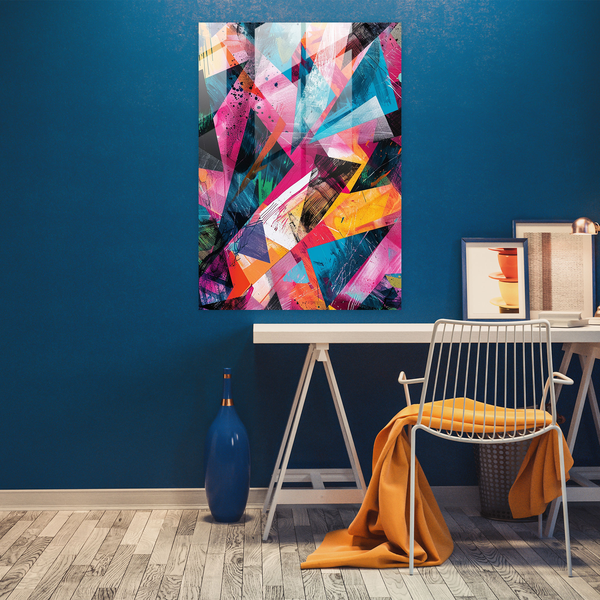 Ashvin Harrison Glass Wall Art - Ashvin Harrison, Home Decoration, Glass Wall Art, Abstract Art