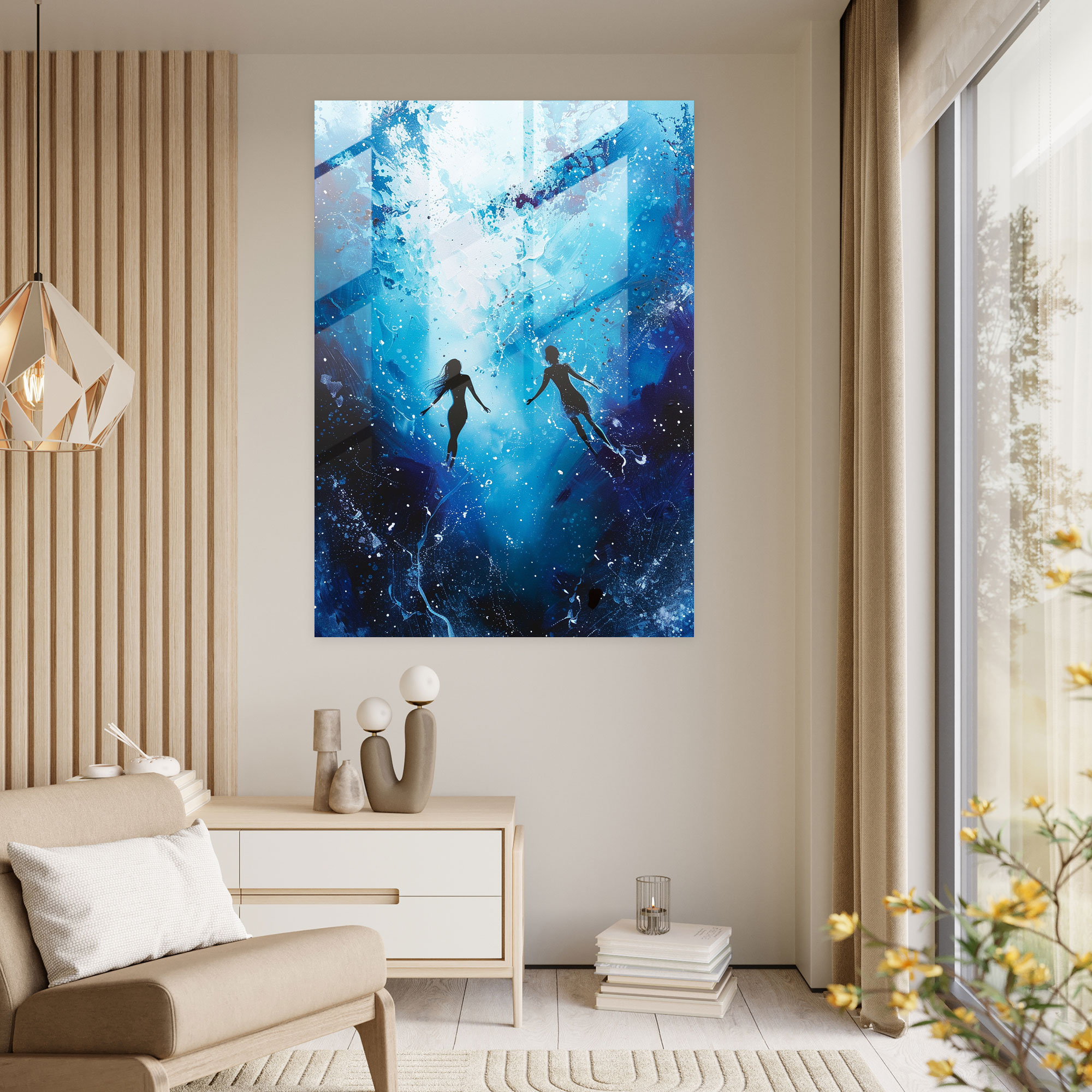 Celestial Glass Print - Ashvin Harrison, Ashvin Harrison, Home Decoration, Celestial Scene
