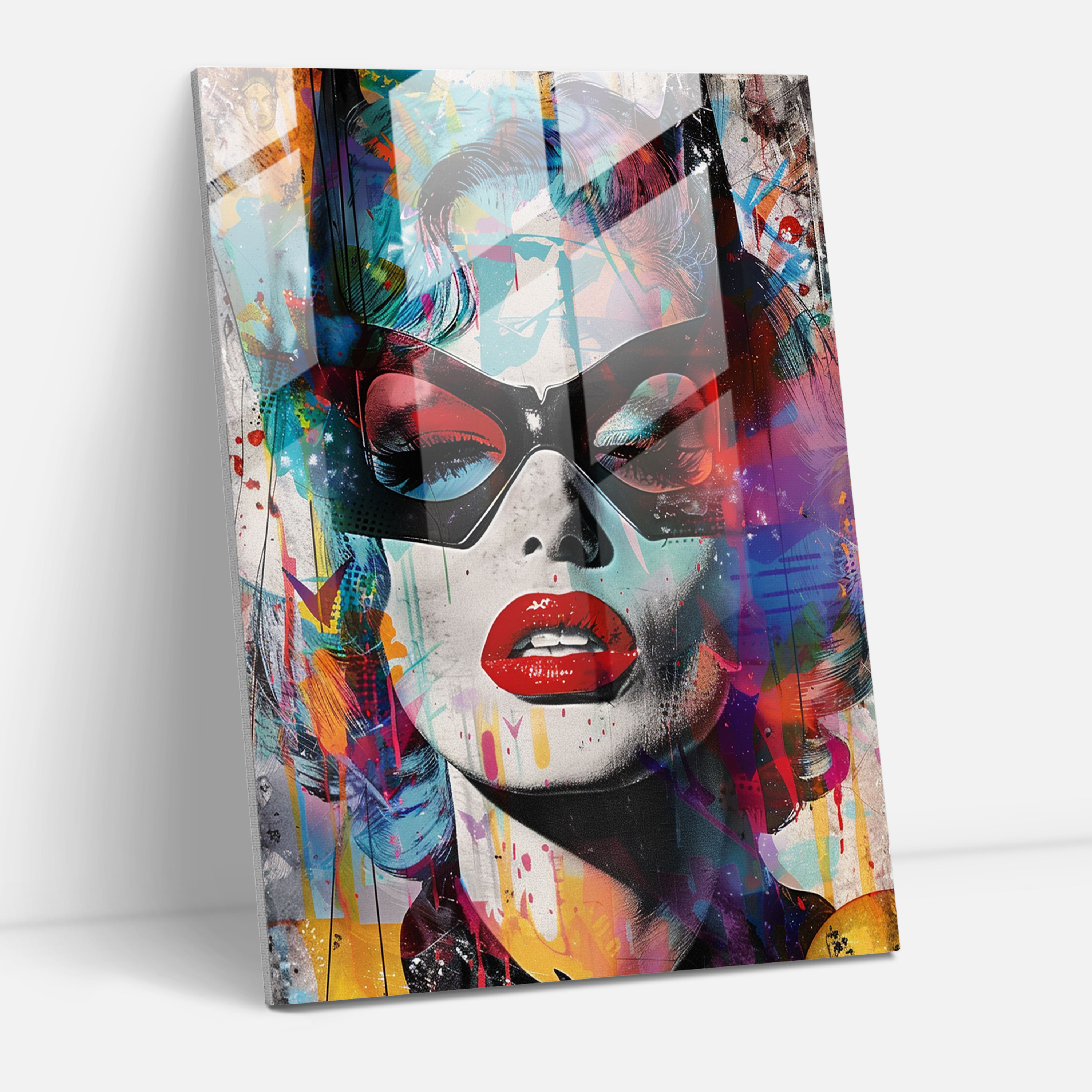 Pop Culture Glass Wall Art - Ashvin Harrison, Retro-Inspired, Pop Culture Icons, Ashvin Harrison
