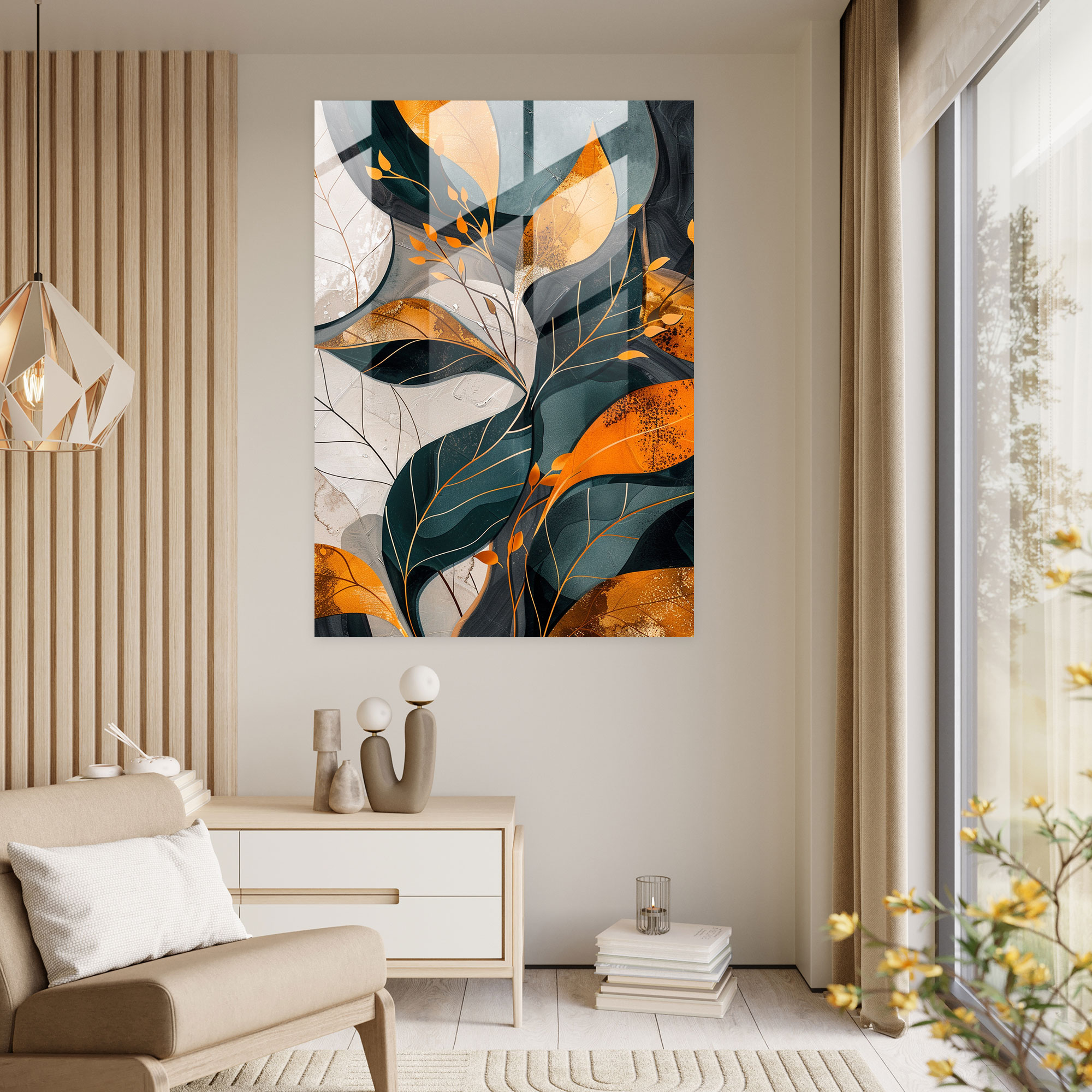 Botanical Bliss Glass Print - Ashvin Harrison, Botanical Patterns, Glass Print, Home Decoration