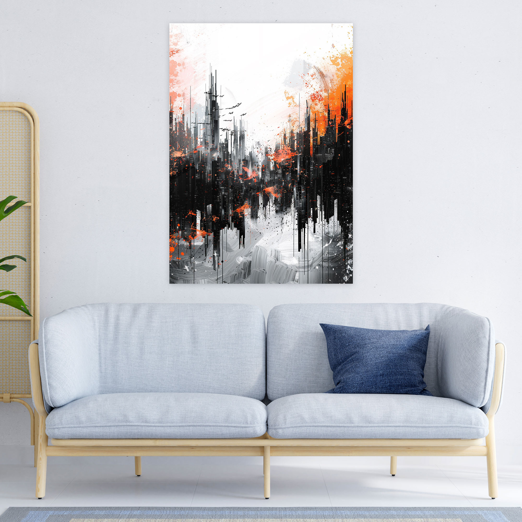 Futuristic Skyline Glass Print - Ashvin Harrison, Ashvin Harrison, Glass Print, Wall Decoration