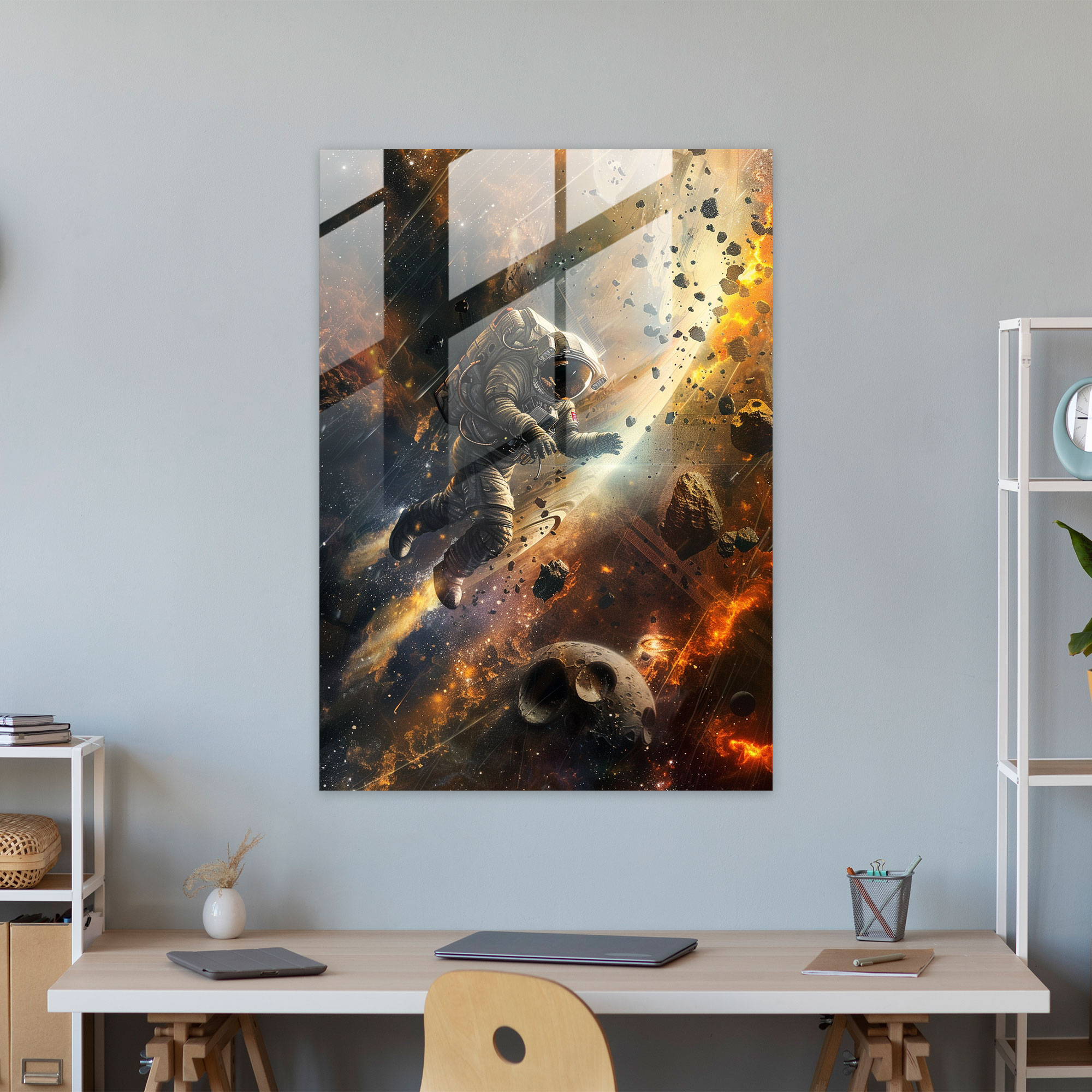 Ashvin Harrison Home Decoration: Space Exploration - Ashvin Harrison, Home Decoration, Wall Decoration, Glass Art