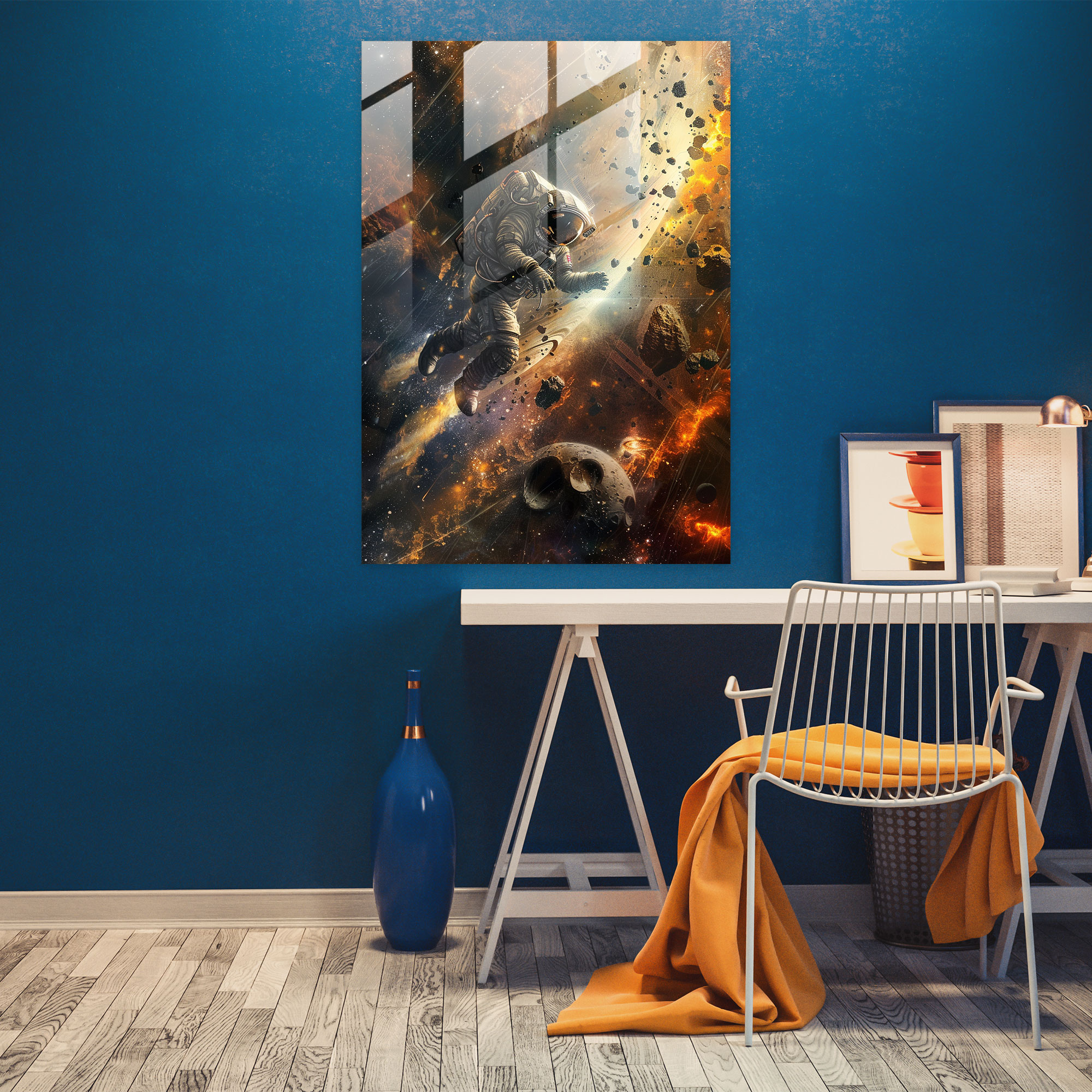Ashvin Harrison Home Decoration: Space Exploration - Ashvin Harrison, Home Decoration, Wall Decoration, Glass Art