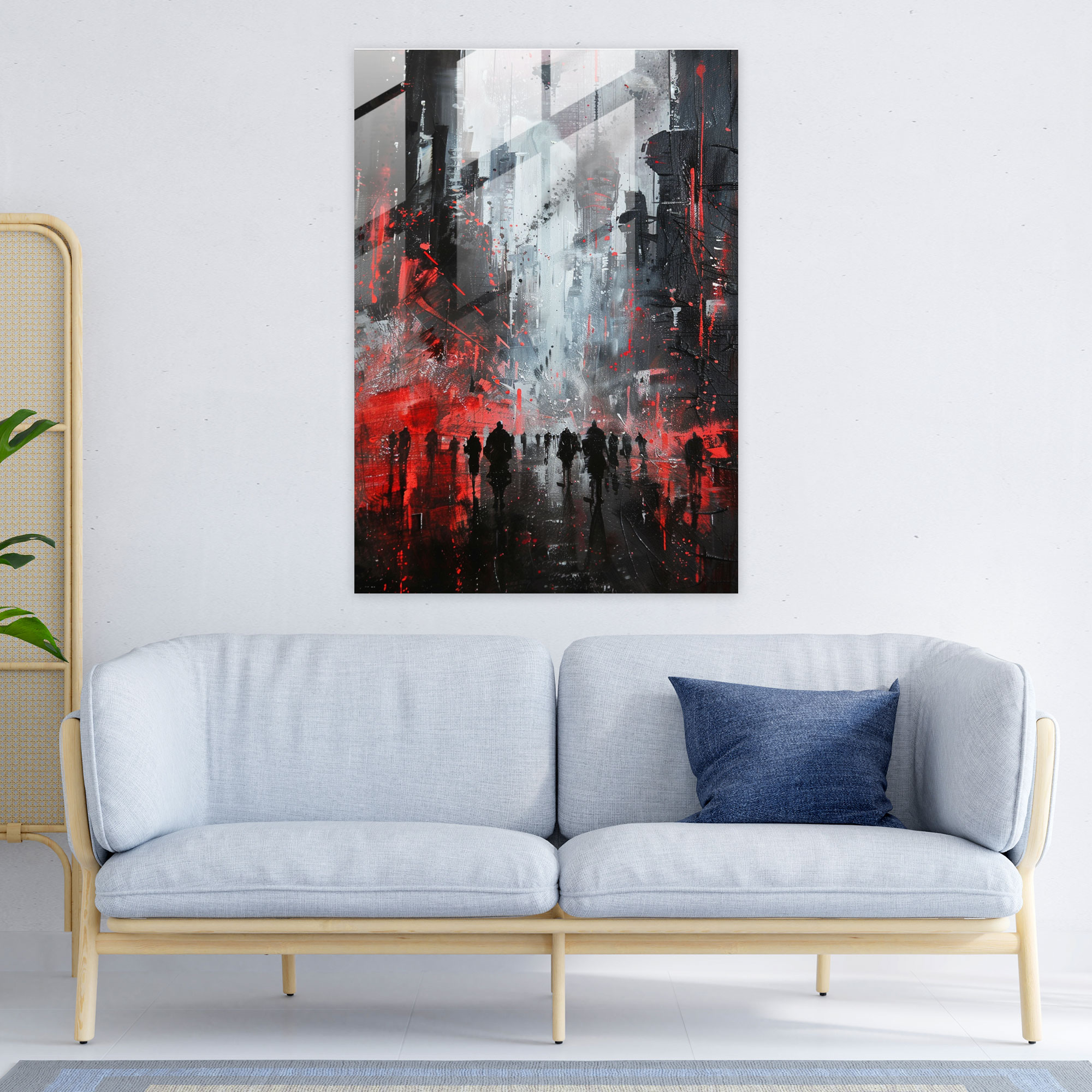 Ashvin Harrison Glass Art: Futuristic Cityscape - Ashvin Harrison, Glass Art, Ashvin Harrison, Home Decoration