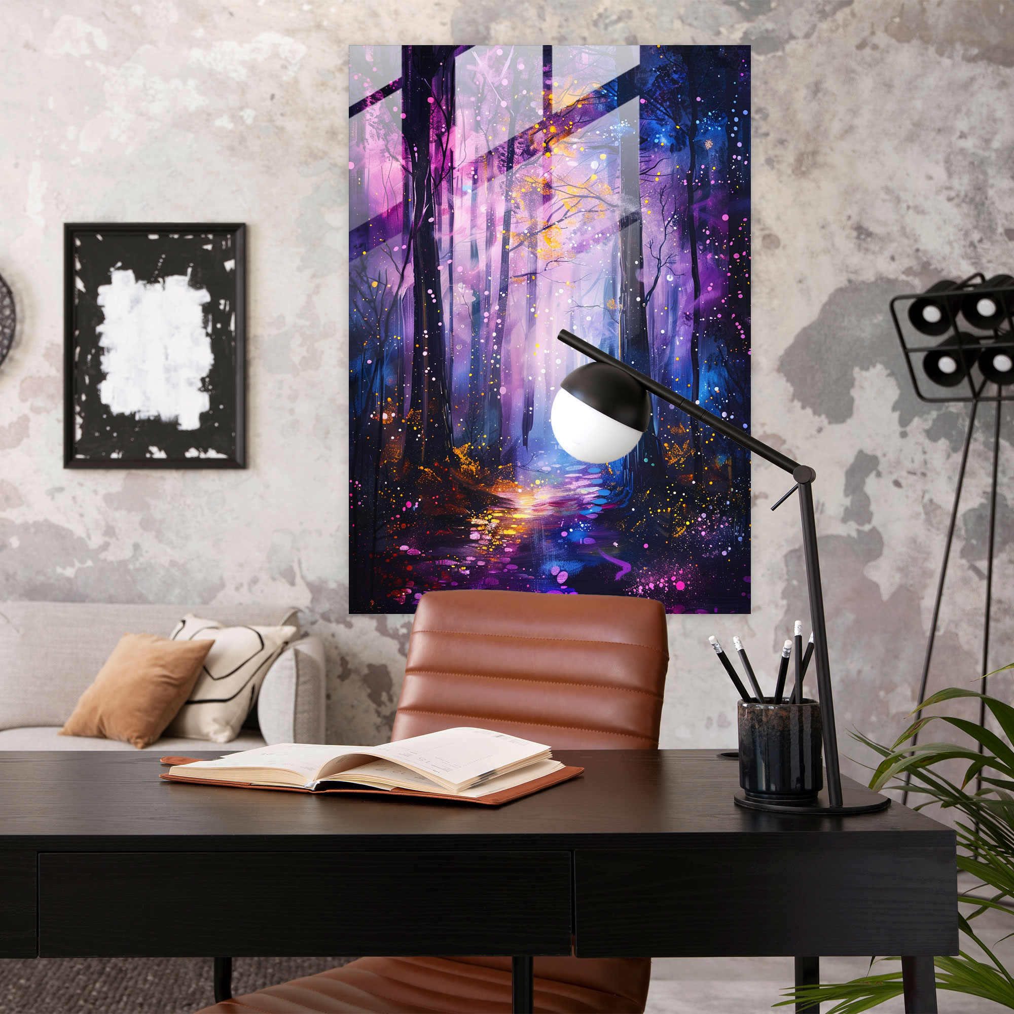 Ashvin Harrison Modern Art: Mystical Forest - Ashvin Harrison, Modern Art, Wall Decoration, Home Decoration