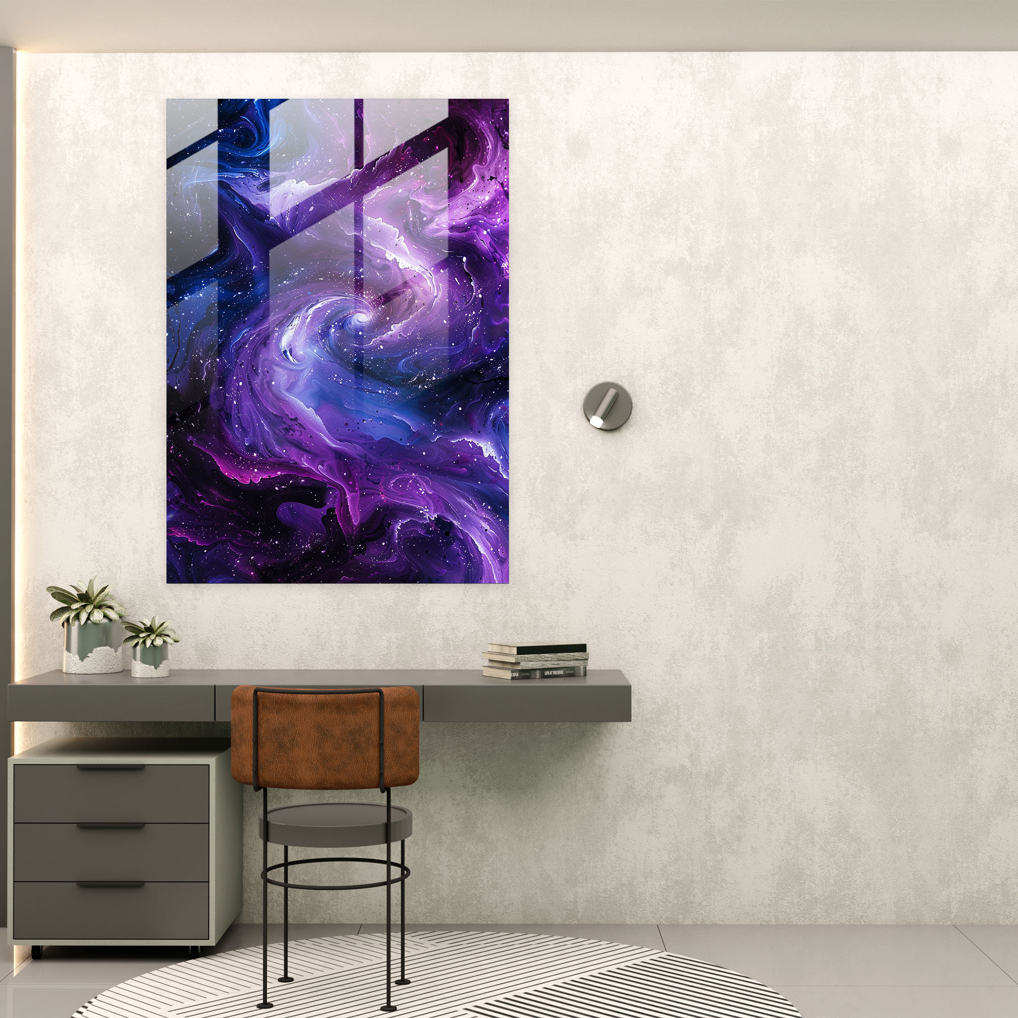 Ashvin Harrison Glass Wall Art: Abstract Galaxy - Ashvin Harrison, Ashvin Harrison, Glass Print, Glass Wall Art