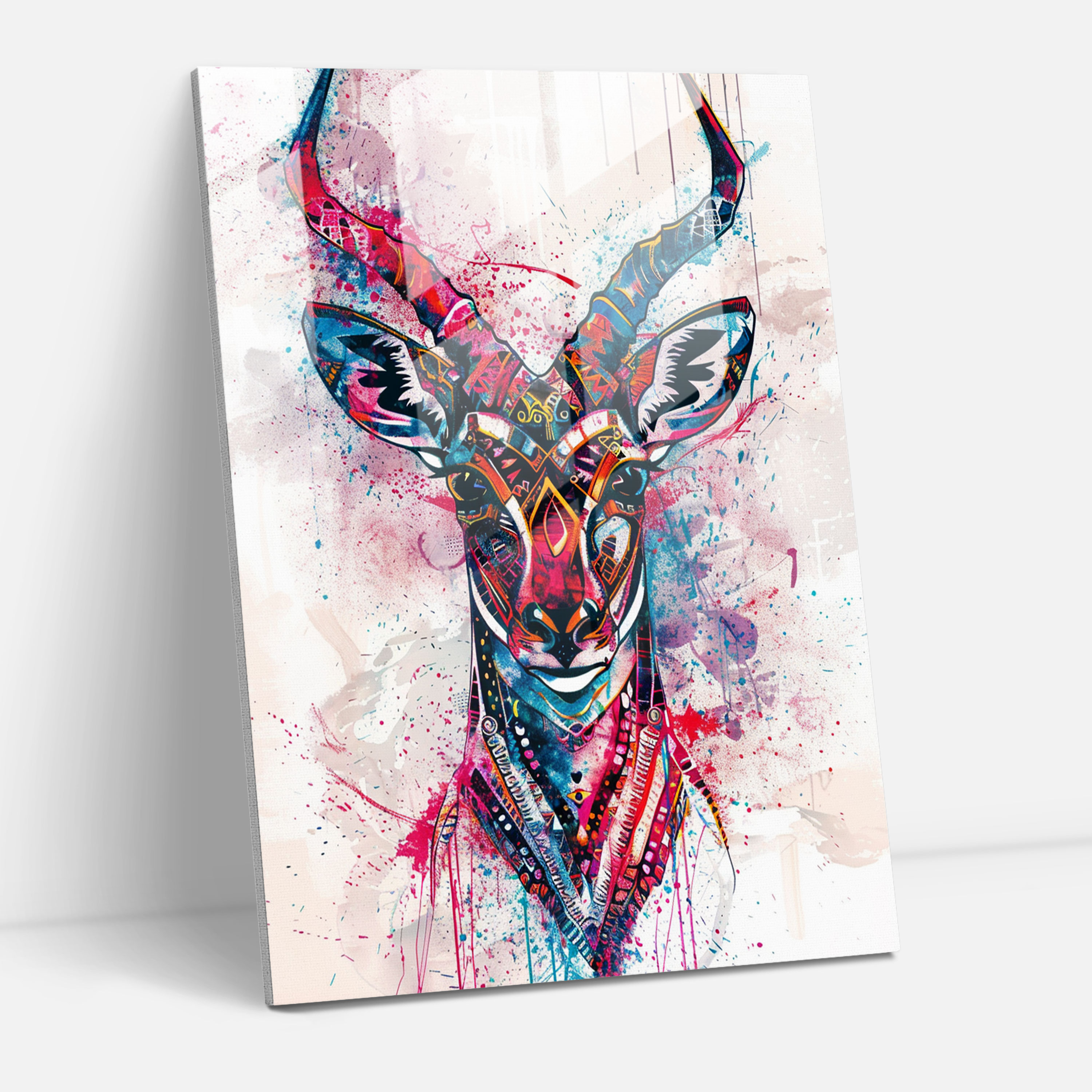 Ashvin Harrison Home Decoration: Tribal Patterns - Ashvin Harrison, Tribal Patterns, Wall Decoration, Glass Wall Art