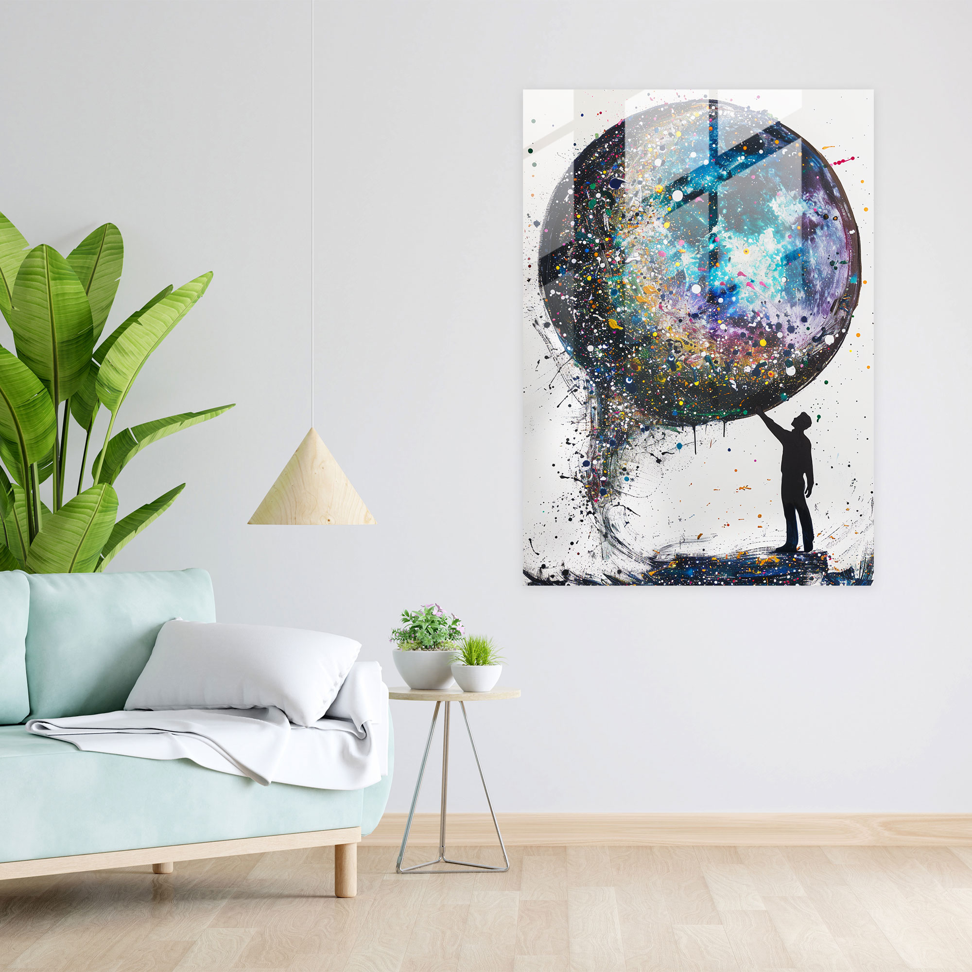 Ashvin Harrison Wall Decoration: Celestial - Ashvin Harrison, Ashvin Harrison, Modern Art, Glass Print