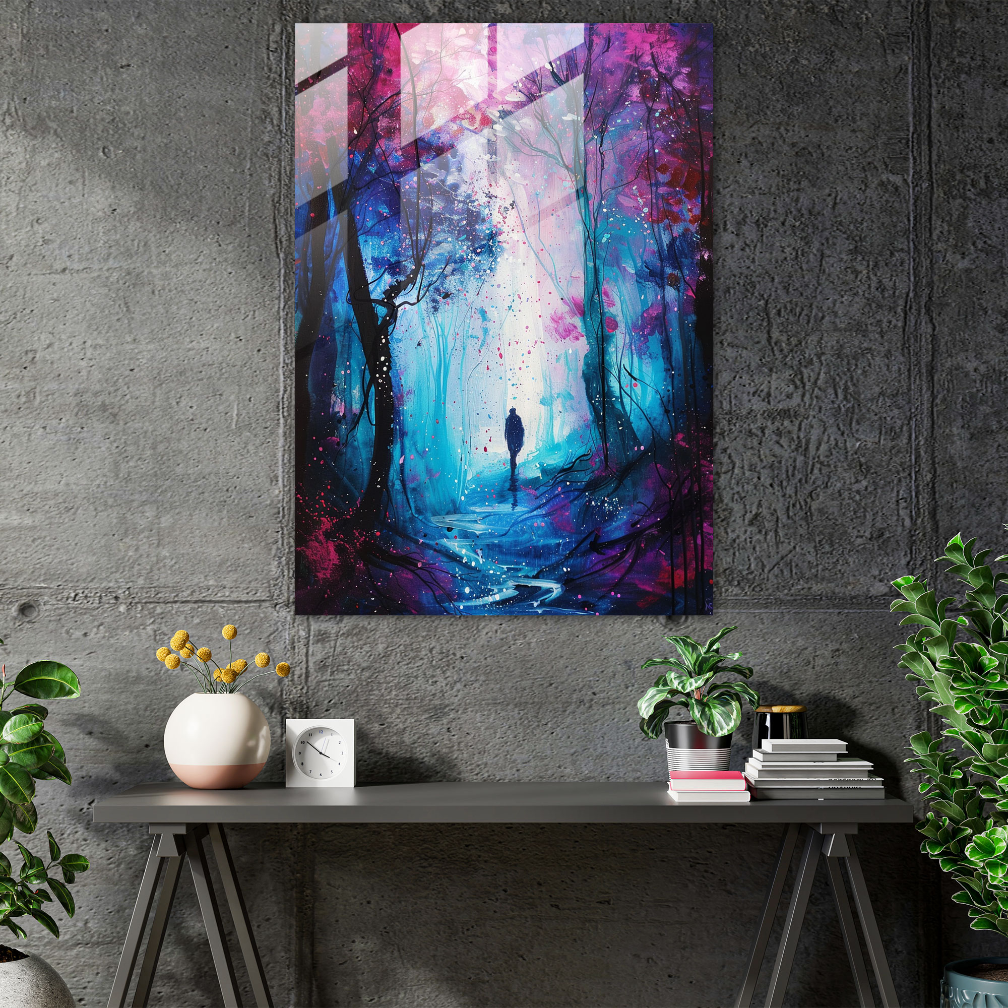 Ashvin Harrison Magical Glass Wall Art - Ashvin Harrison, Glass Wall Art, Magical Forest, Home Decoration