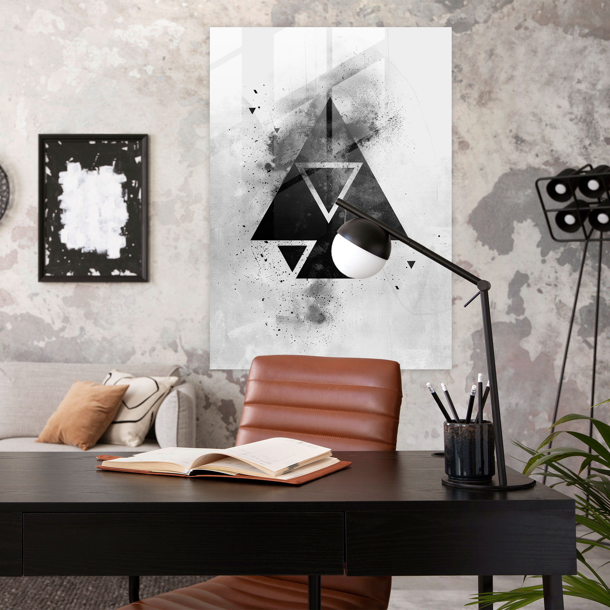 Ashvin Harrison Geometric Glass Print - Ashvin Harrison, Ashvin Harrison, Glass Print, Home Decoration