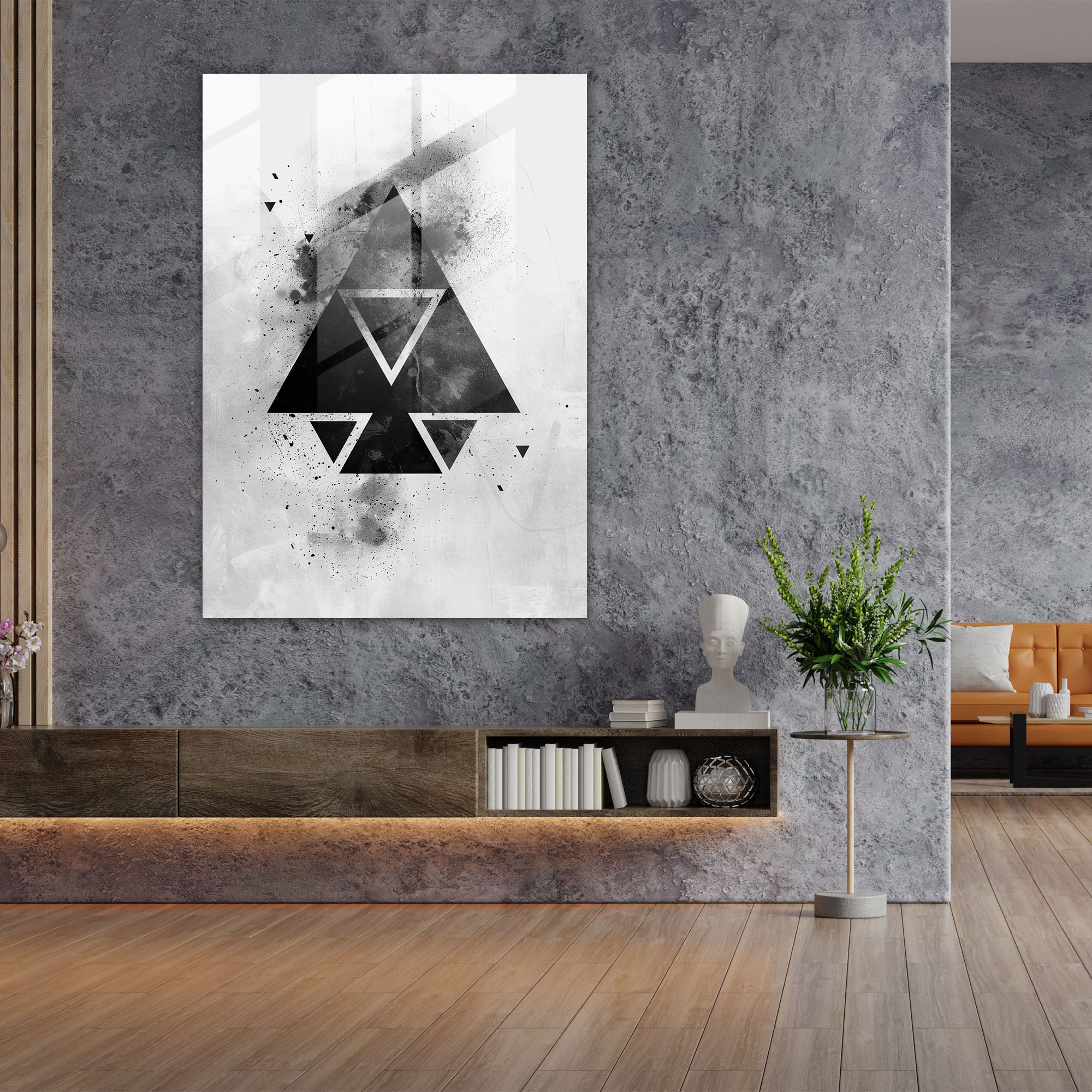 Ashvin Harrison Geometric Glass Print - Ashvin Harrison, Ashvin Harrison, Glass Print, Home Decoration