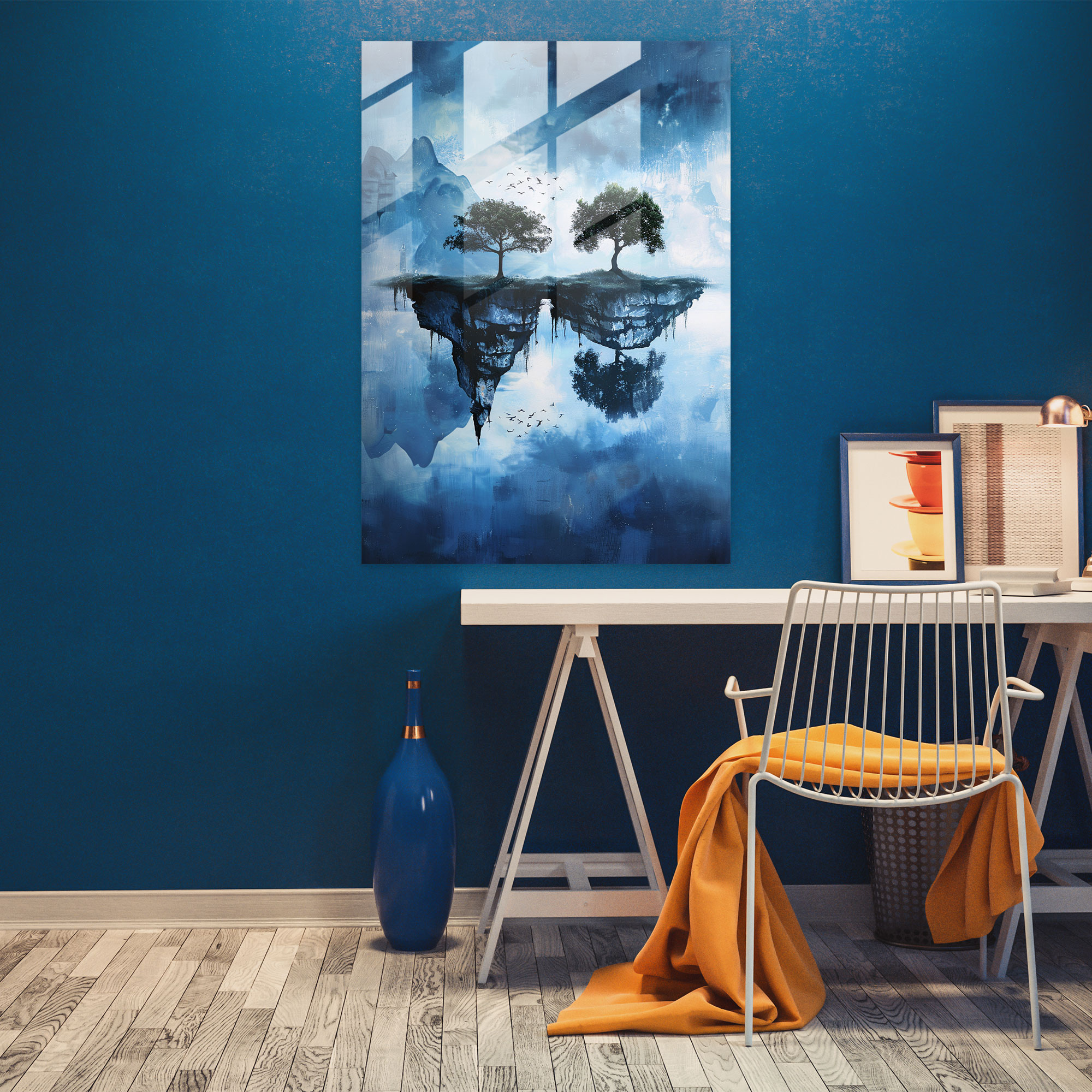 Ashvin Harrison Home Decoration: Dreamlike Landscape - Ashvin Harrison, Home Decoration, Glass Print, Modern Art