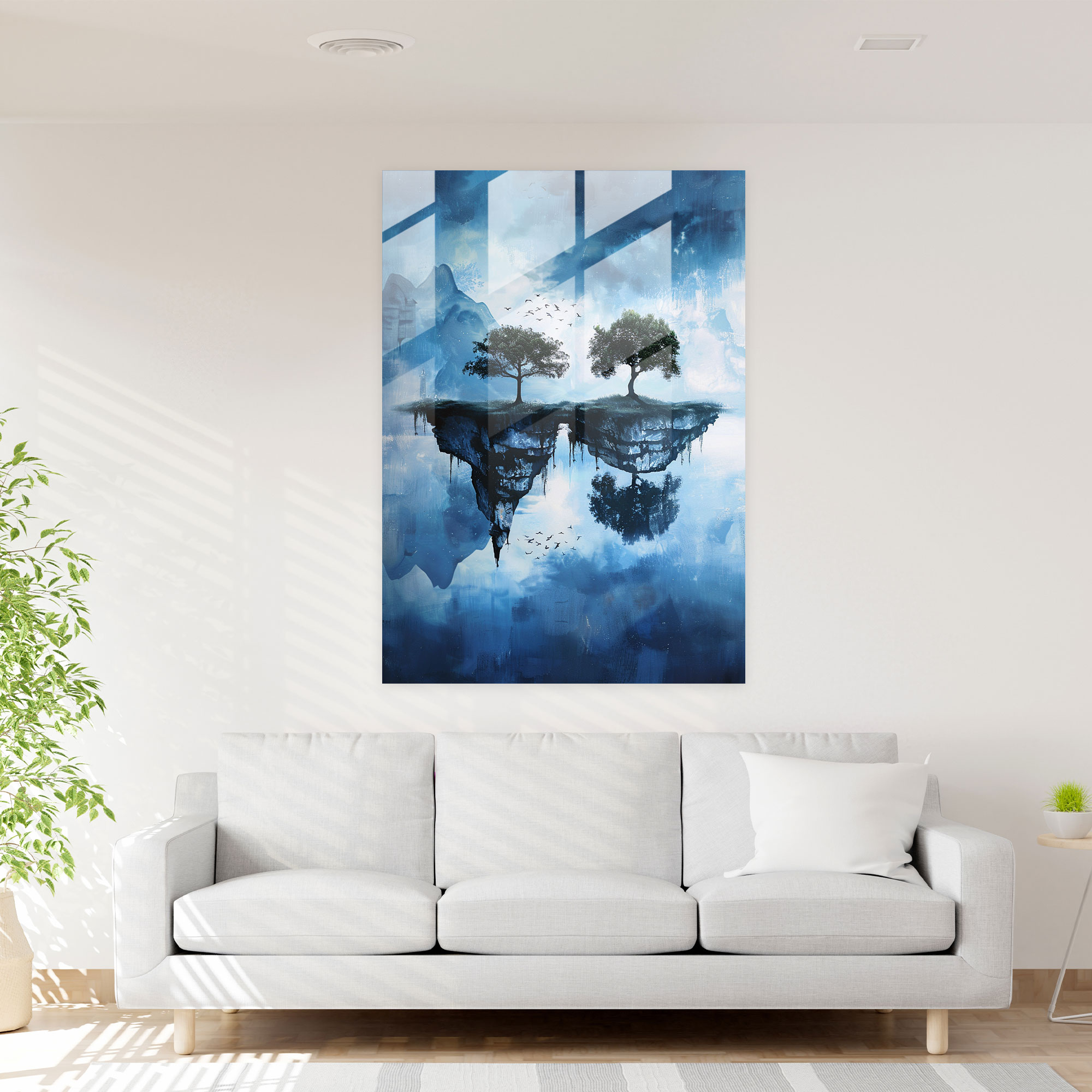 Ashvin Harrison Home Decoration: Dreamlike Landscape - Ashvin Harrison, Home Decoration, Glass Print, Modern Art