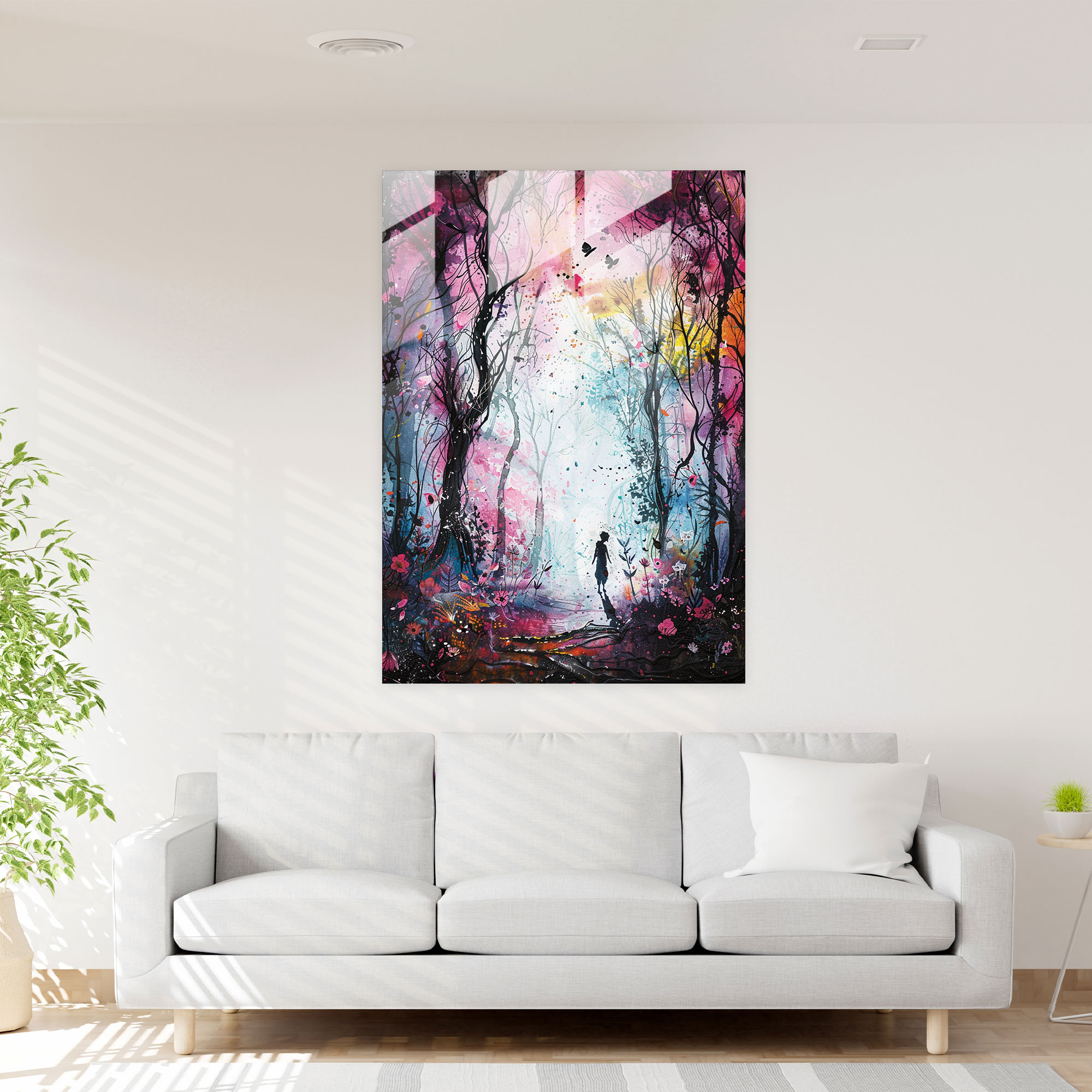 Ashvin Harrison Glass Wall Art: Fairy Tale Forest - Ashvin Harrison, Glass Wall Art, Home Decoration, Ashvin Harrison