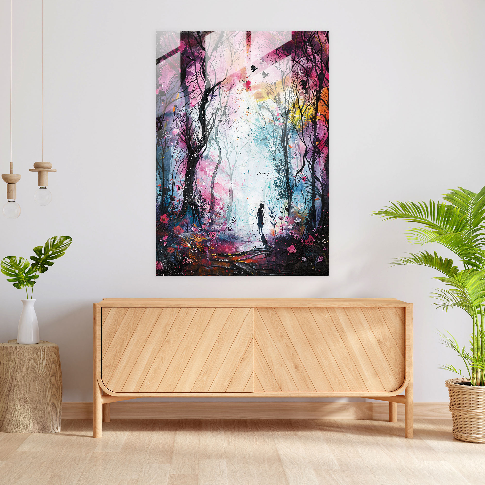 Ashvin Harrison Glass Wall Art: Fairy Tale Forest - Ashvin Harrison, Glass Wall Art, Home Decoration, Ashvin Harrison
