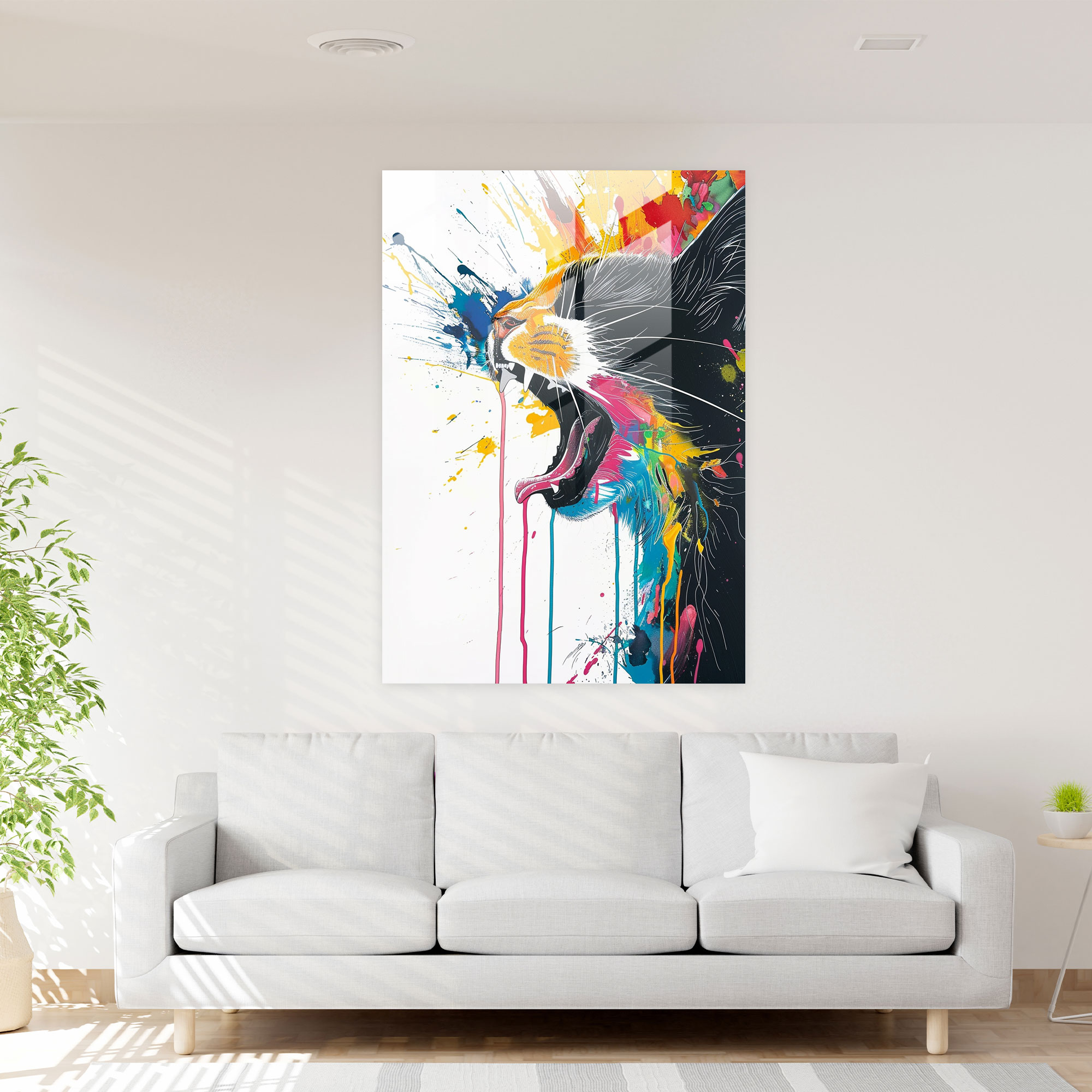Ashvin Harrison Modern Art - Playful Pop Art Designs - Ashvin Harrison, Ashvin Harrison, Modern Art, Glass Print