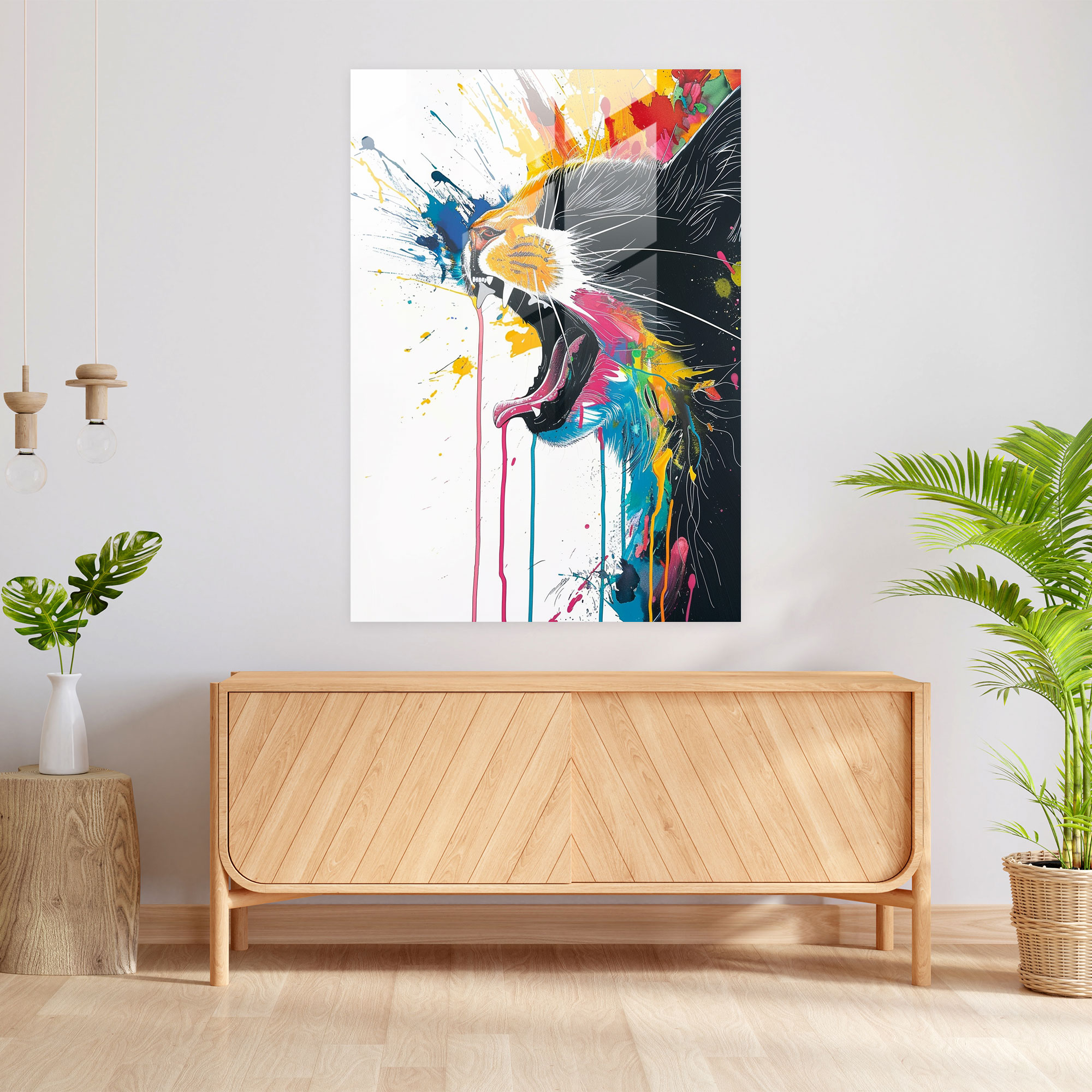 Ashvin Harrison Modern Art - Playful Pop Art Designs - Ashvin Harrison, Ashvin Harrison, Modern Art, Glass Print