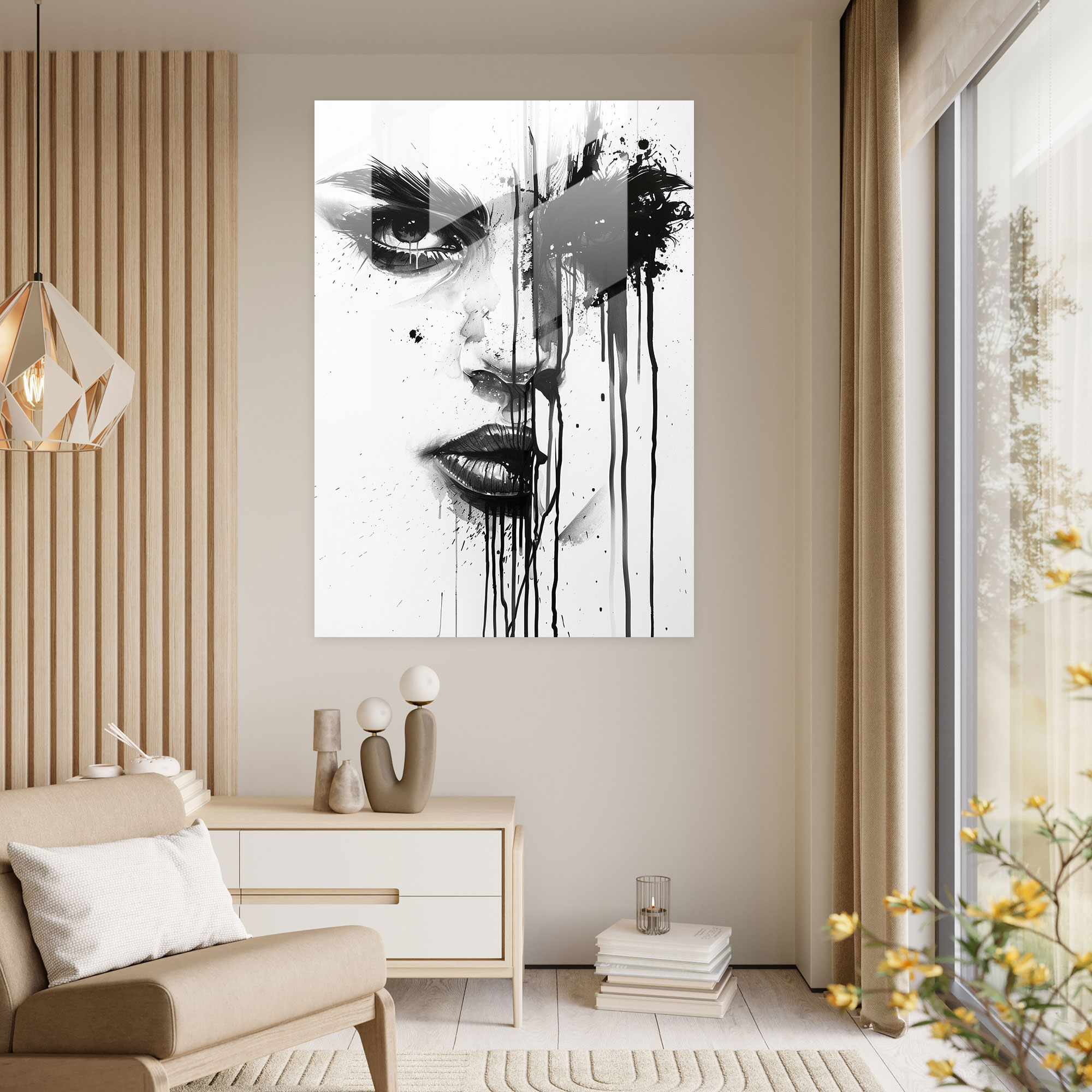 Ashvin Harrison Home Decoration - Intriguing Portrait Studies In Monochrome - Ashvin Harrison, Home Decoration, Ashvin Harrison, Glass Art