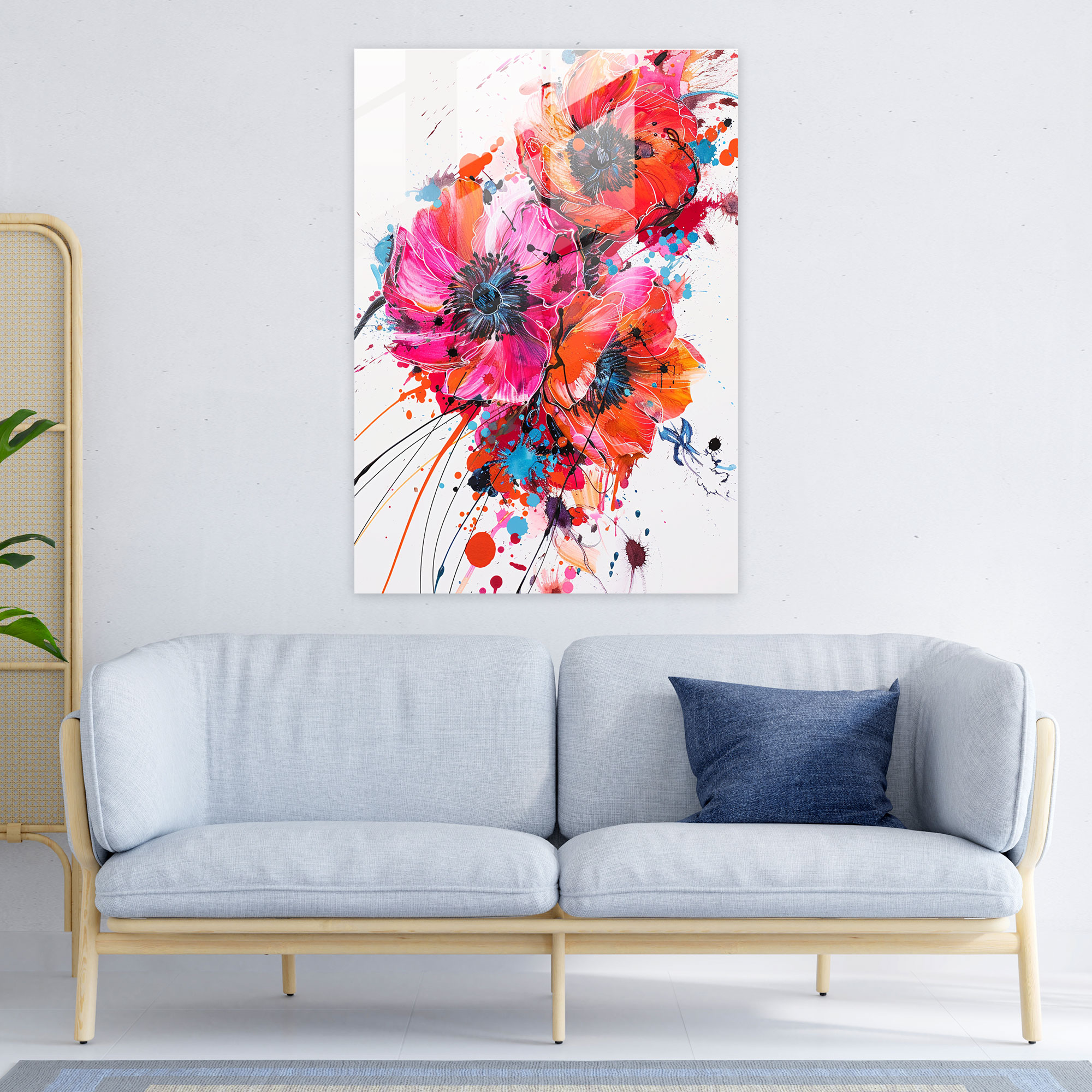 Ashvin Harrison Wall Decoration - Vibrant Floral Compositions With A Modern Twist - Ashvin Harrison, Modern Art, Ashvin Harrison, Wall Decoration