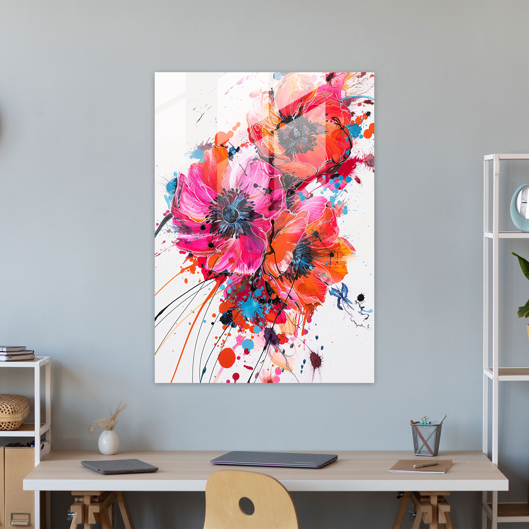 Ashvin Harrison Wall Decoration - Vibrant Floral Compositions With A Modern Twist - Ashvin Harrison, Modern Art, Ashvin Harrison, Wall Decoration