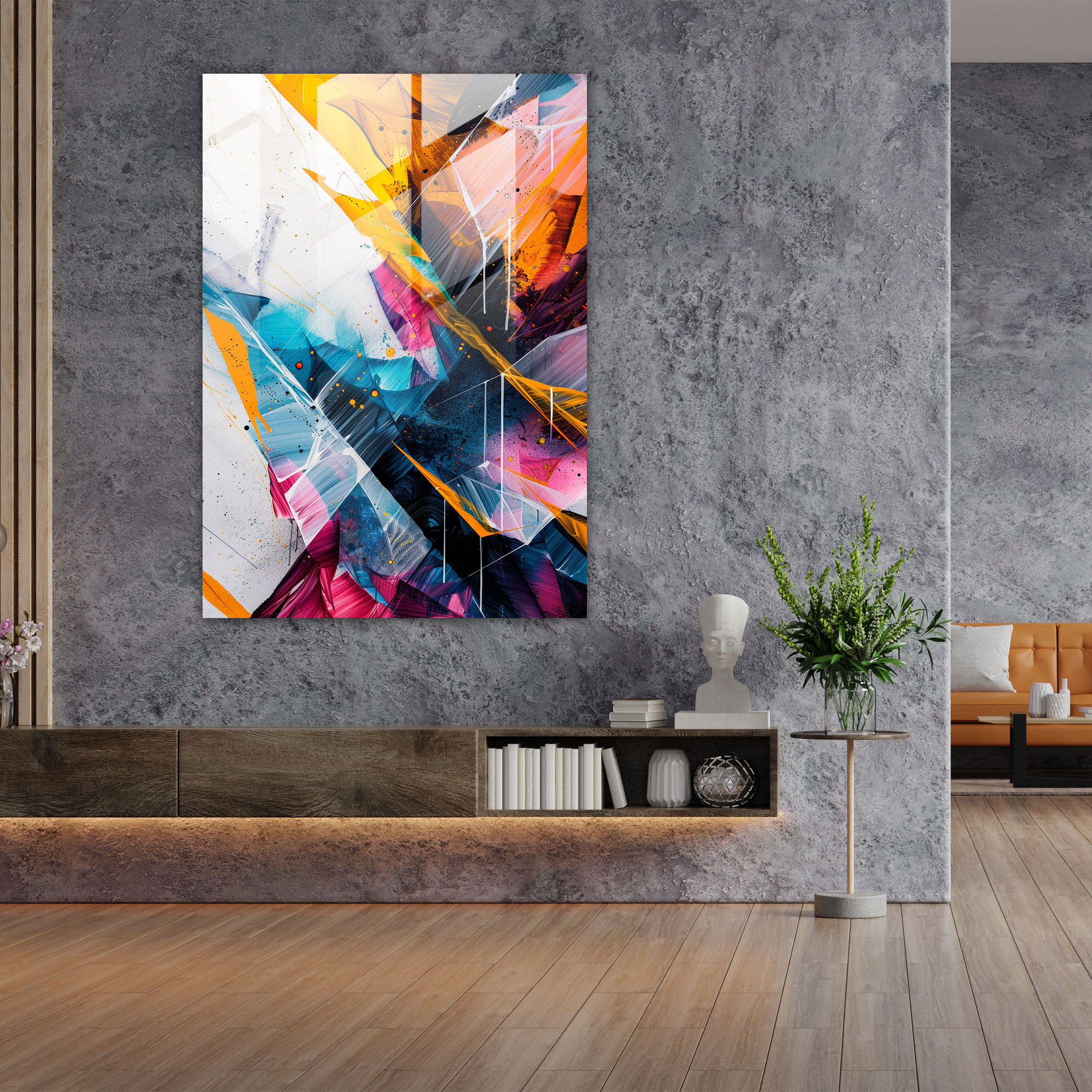 Ashvin Harrison Glass Wall Art Abstract Geometric Patterns - Ashvin Harrison, Ashvin Harrison, Abstract Art, Glass Print