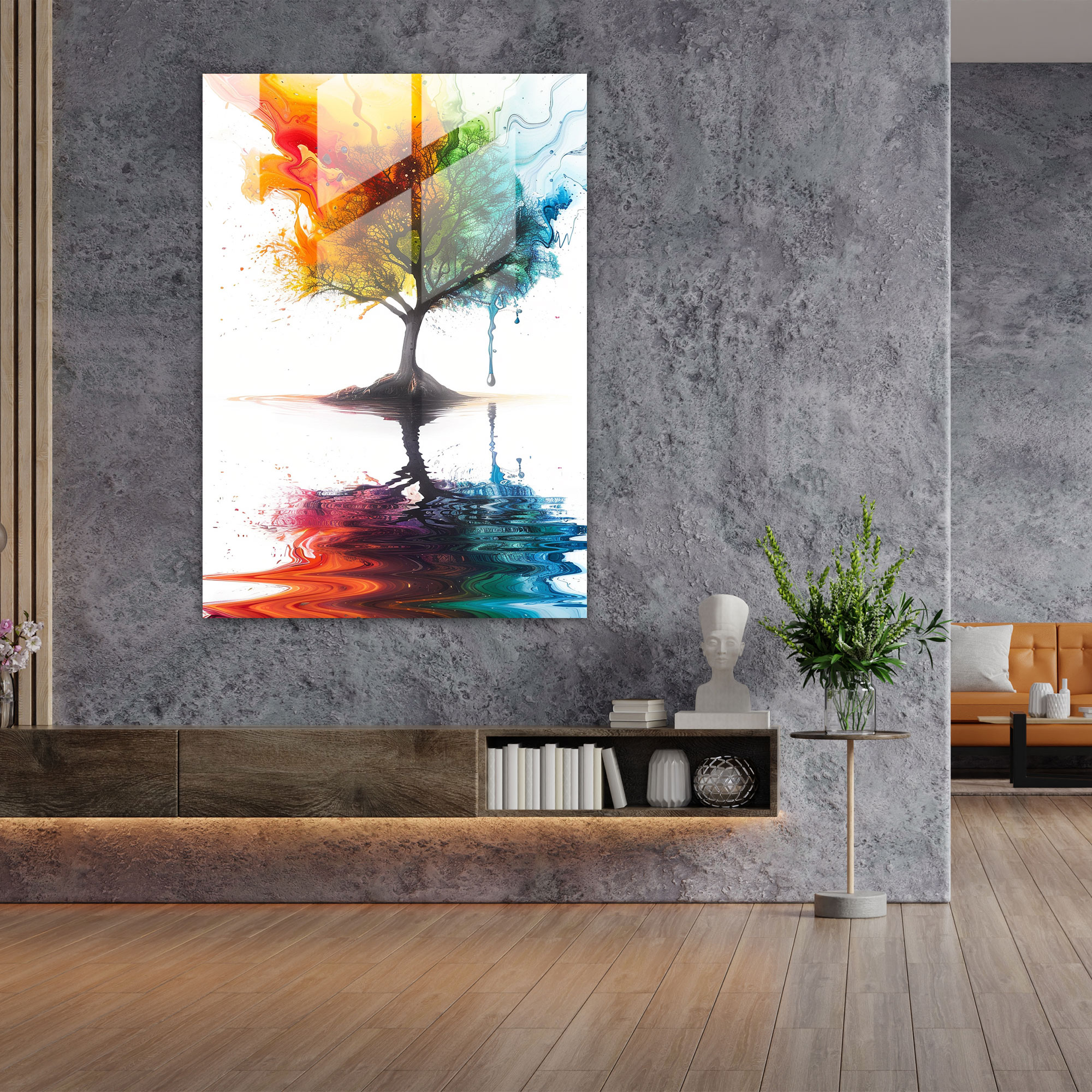 Ashvin Harrison Glass Print Surreal Nature Scene - Ashvin Harrison, Nature Art, Surreal Art, Glass Print