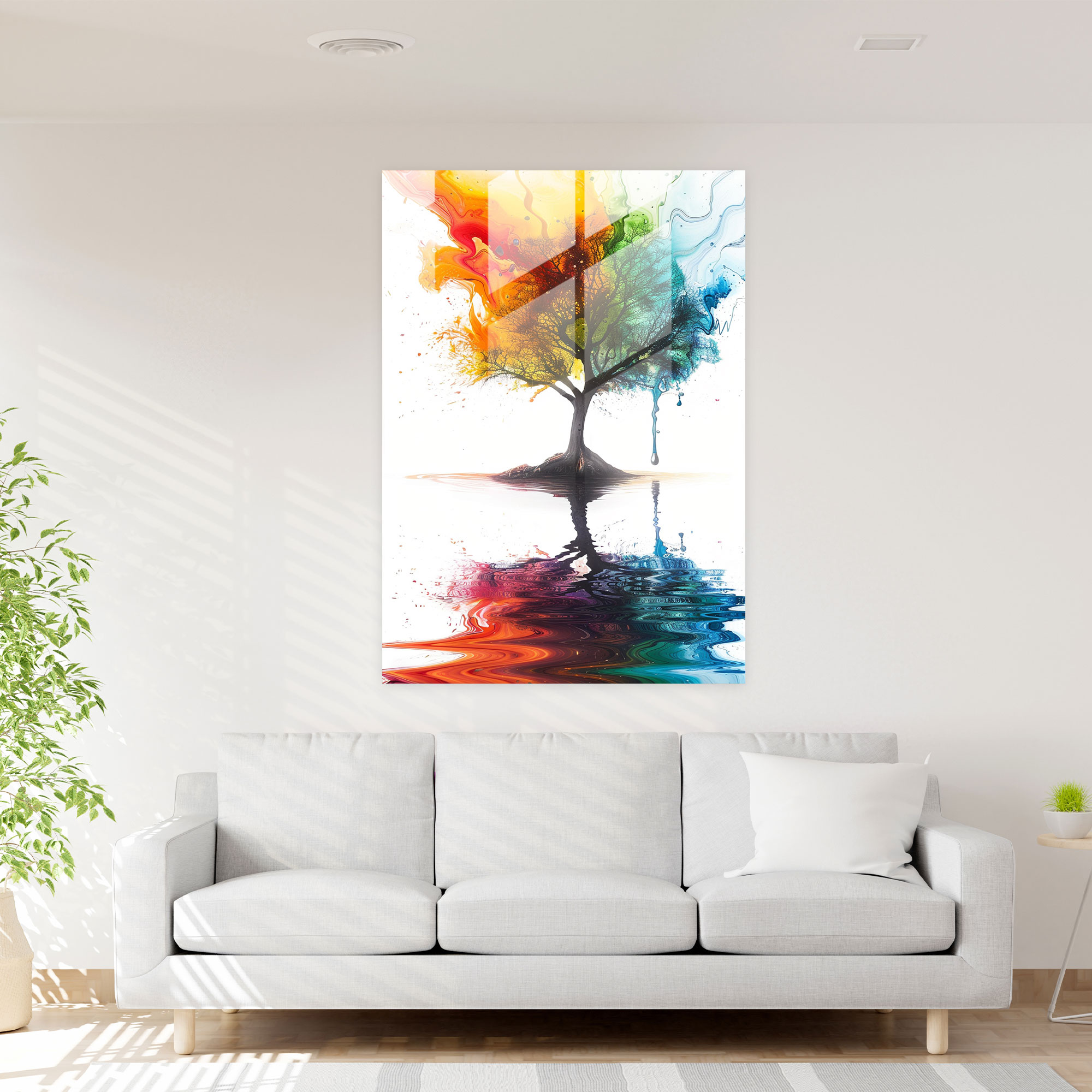 Ashvin Harrison Glass Print Surreal Nature Scene - Ashvin Harrison, Nature Art, Surreal Art, Glass Print