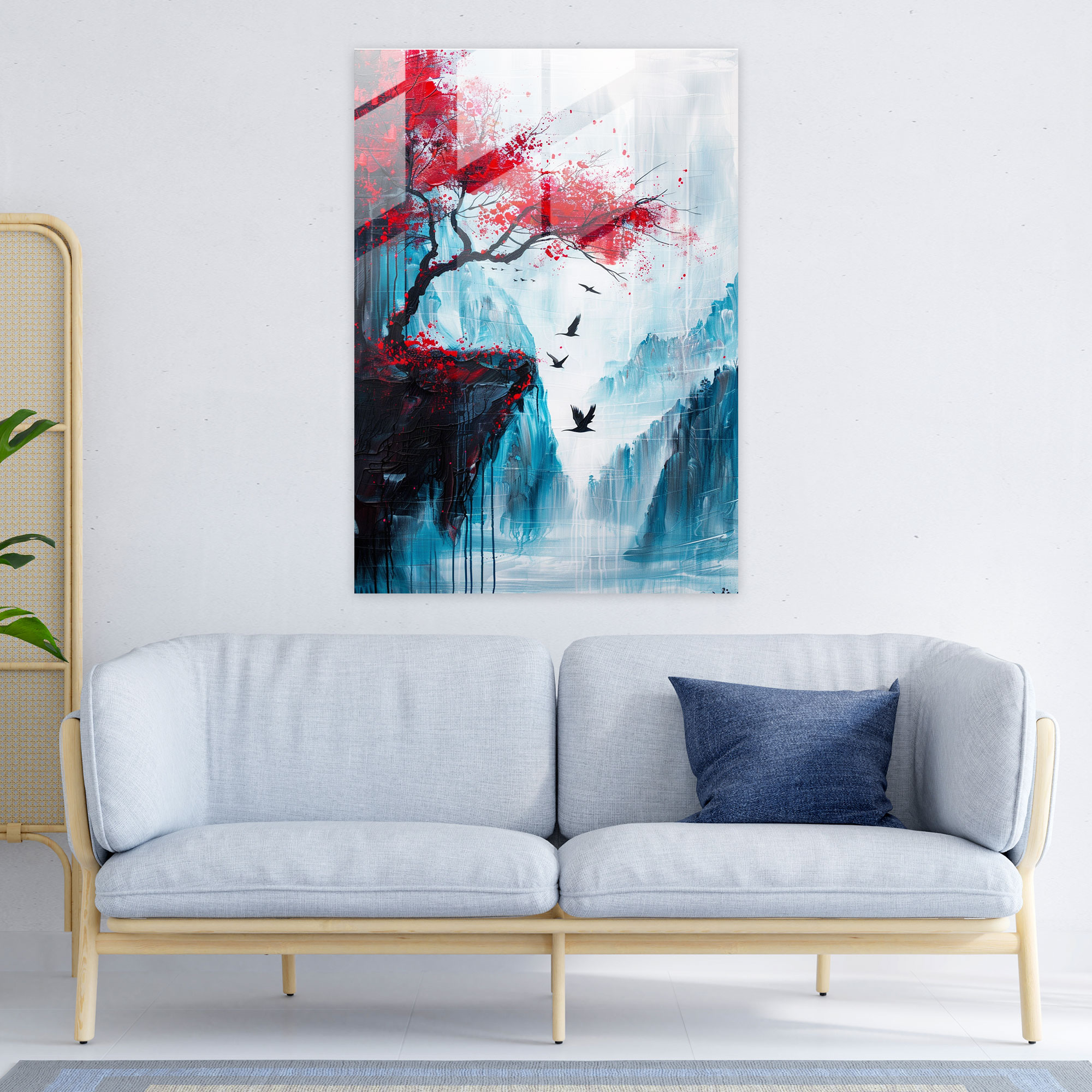 Ashvin Harrison Modern Art Whimsical Fantasy Landscape - Ashvin Harrison, Home Decoration, Wall Decoration, Glass Print