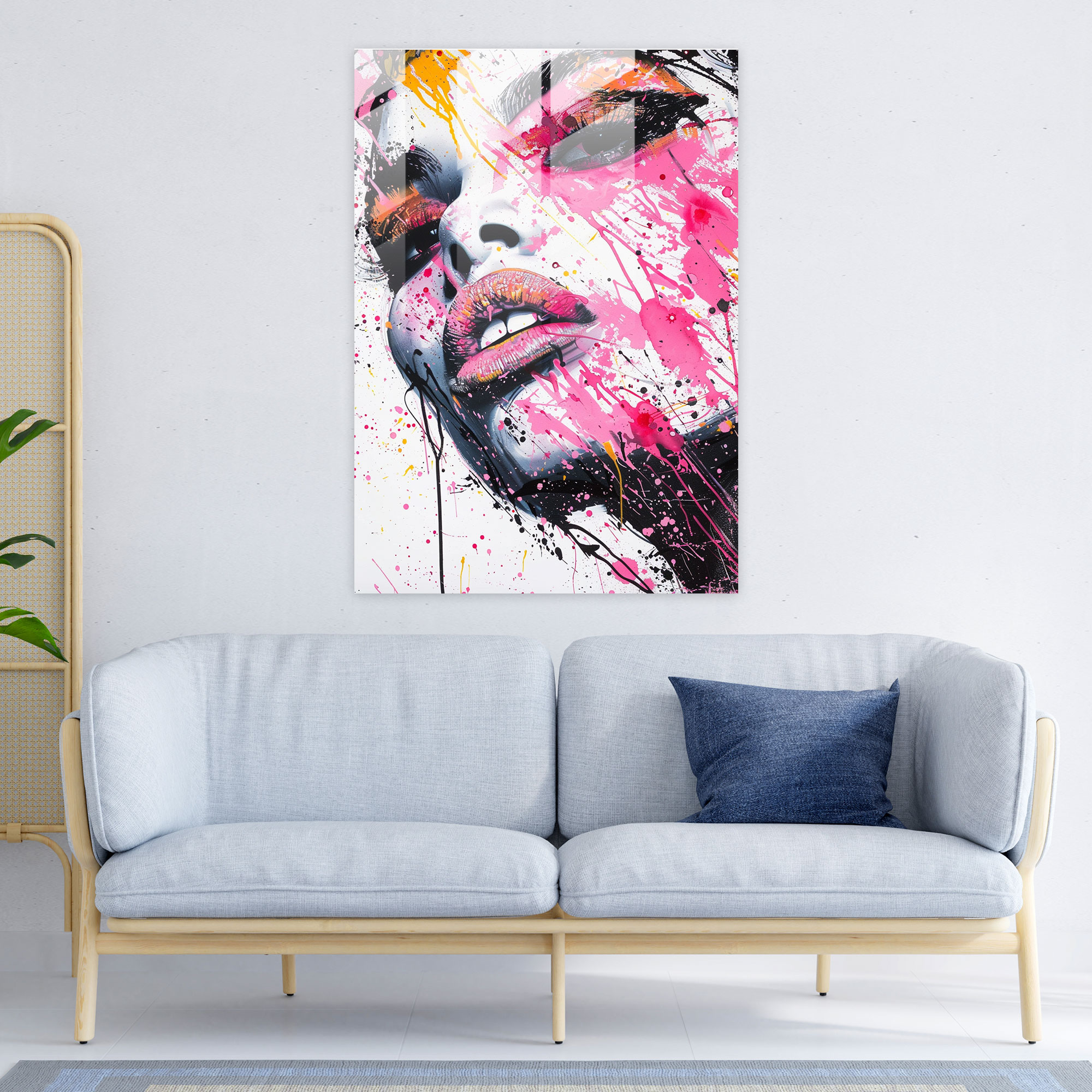 Ashvin Harrison Home Decoration Pop Art Inspired Portrait - Ashvin Harrison, Wall Decoration, Glass Print, Portrait Art