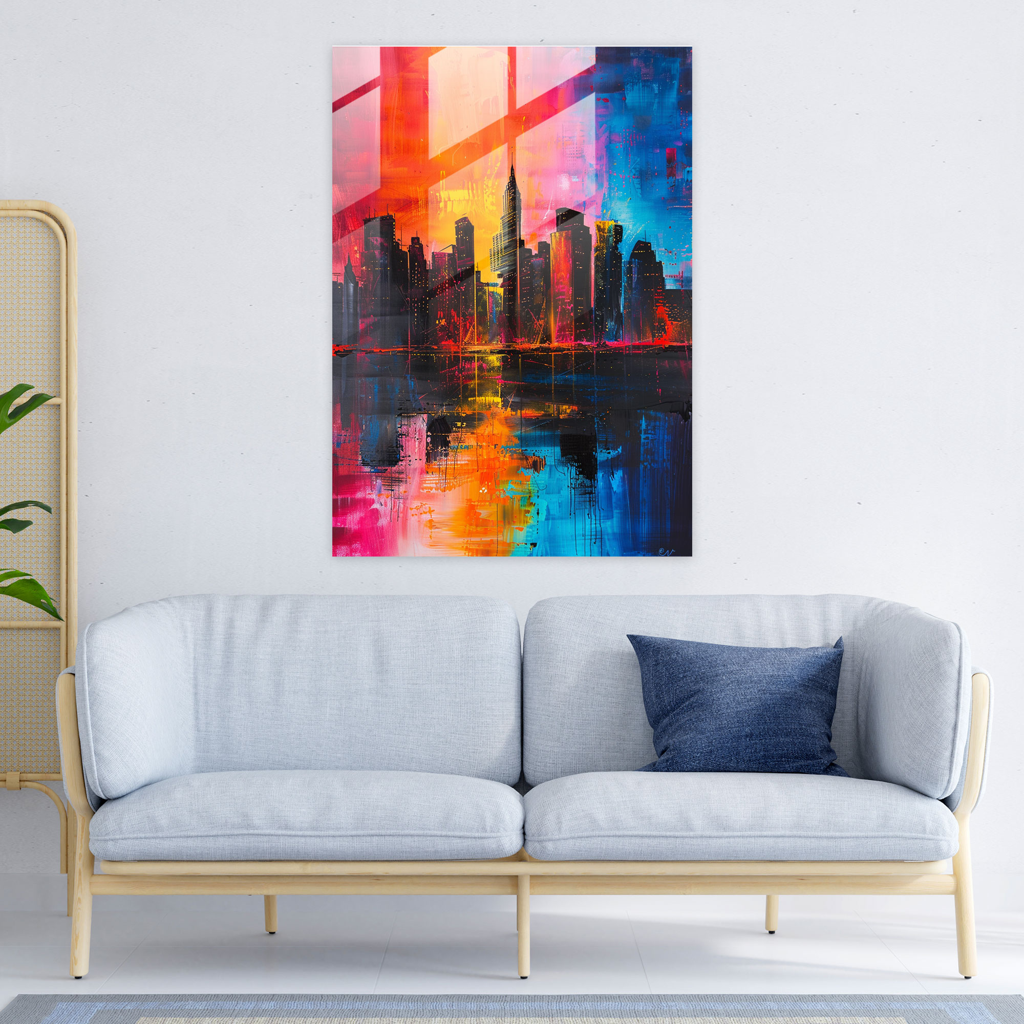Ashvin Harrison Glass Print: City Skyline - Ashvin Harrison, Home Decoration, City Skyline, Glass Print