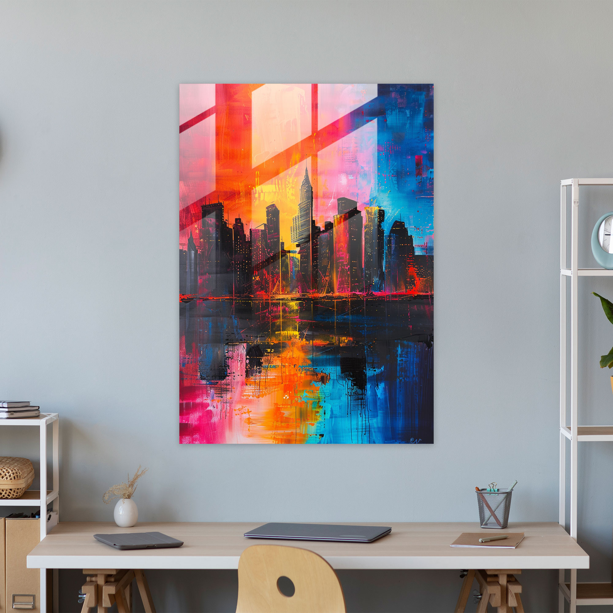 Ashvin Harrison Glass Print: City Skyline - Ashvin Harrison, Home Decoration, City Skyline, Glass Print
