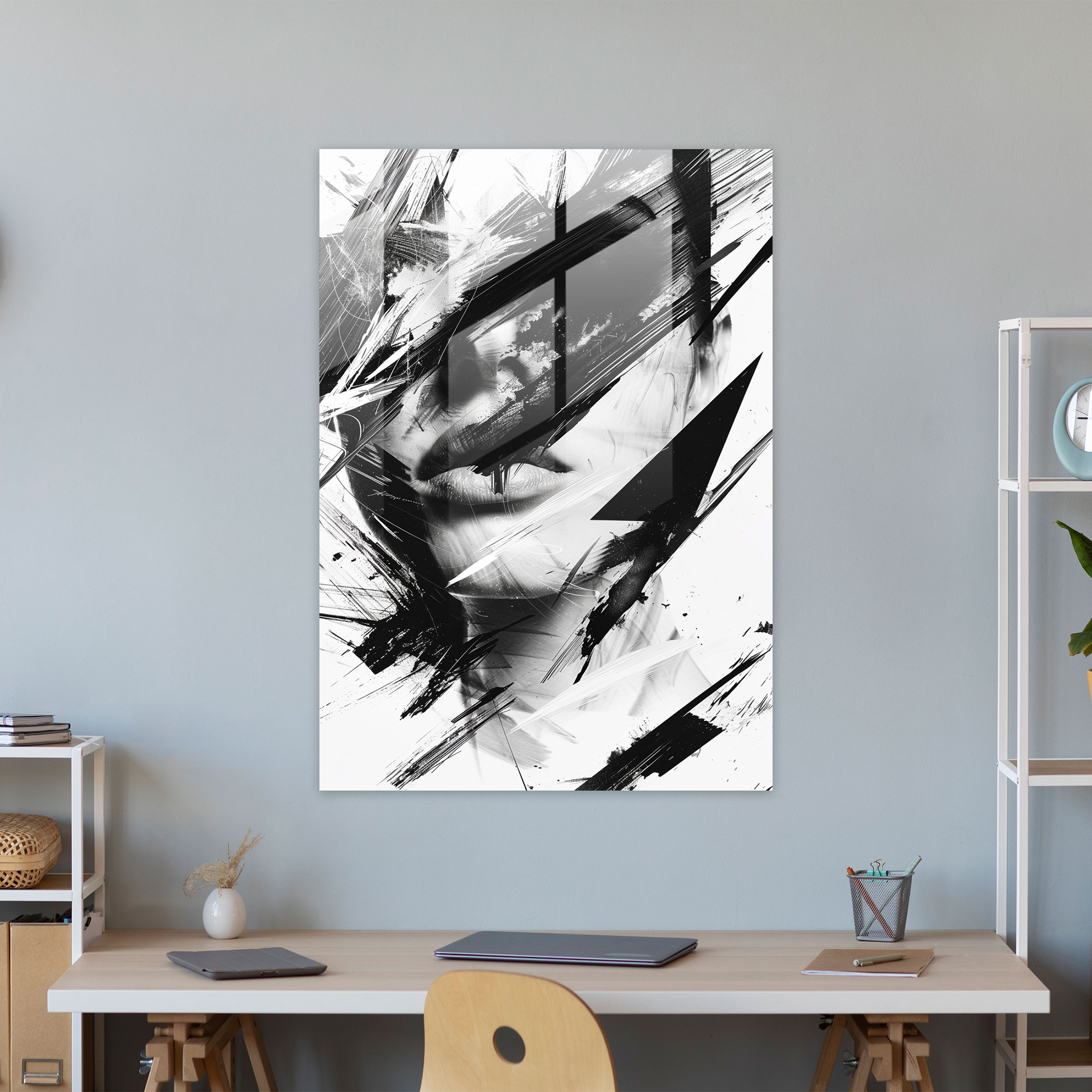 Ashvin Harrison Wall Decoration: Abstract Geometric Shapes - Ashvin Harrison, Wall Decoration, Glass Print, Abstract Geometric Shapes
