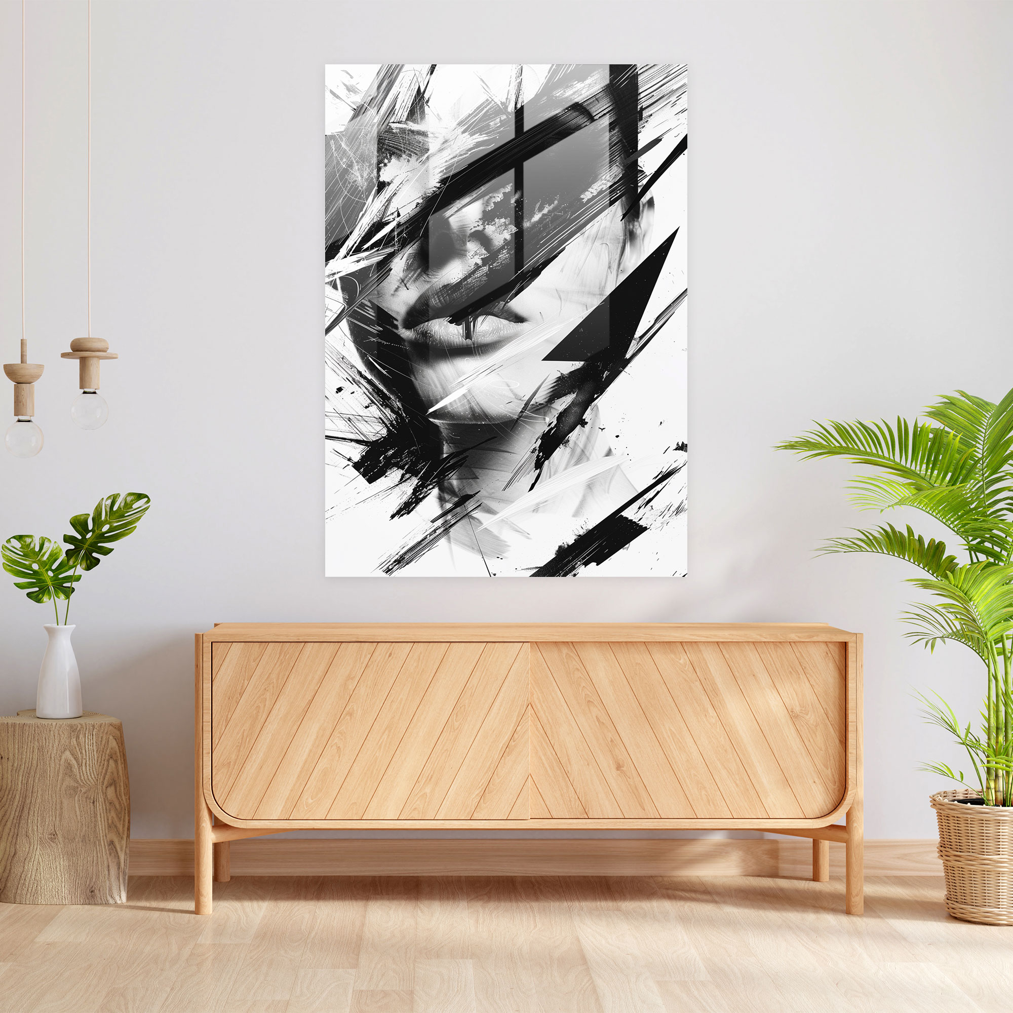 Ashvin Harrison Wall Decoration: Abstract Geometric Shapes - Ashvin Harrison, Wall Decoration, Glass Print, Abstract Geometric Shapes