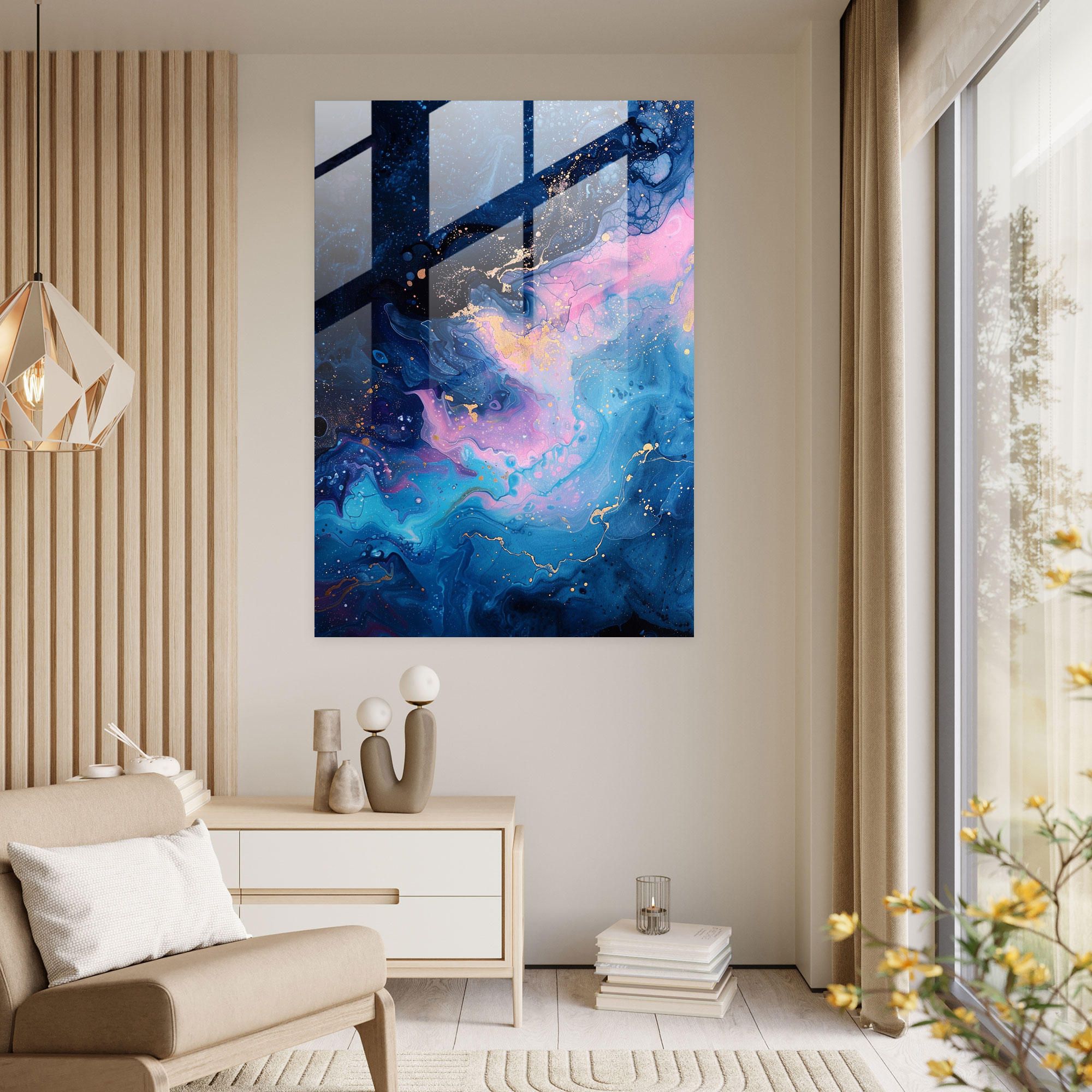 Ashvin Harrison Glass Print: Ethereal Celestial Bodies - Ashvin Harrison, Wall Decoration, Glass Print, Ethereal Celestial Bodies