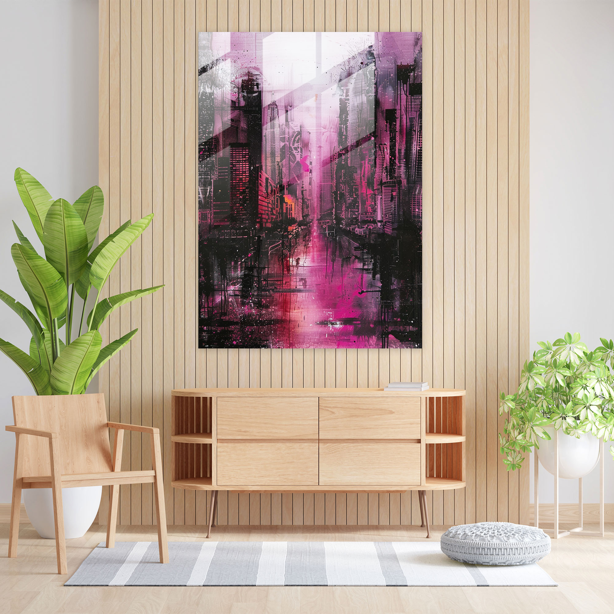 Ashvin Harrison Home Decoration: Industrial City Scene - Ashvin Harrison, Glass Print, Ashvin Harrison, Glass Wall Art
