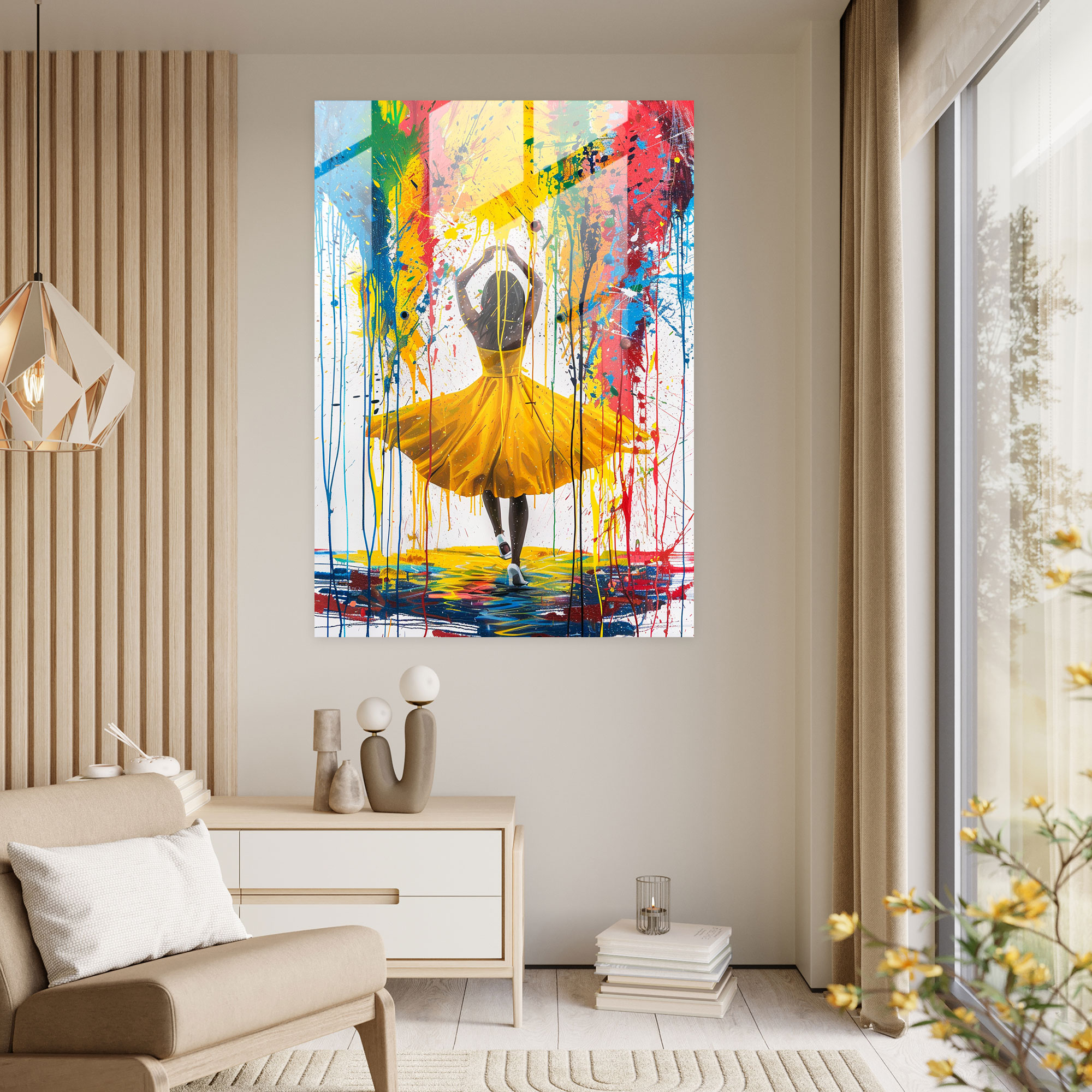 Ashvin Harrison Wall Decoration: Whimsical Street Art - Ashvin Harrison, Glass Art, Wall Decoration, Glass Print