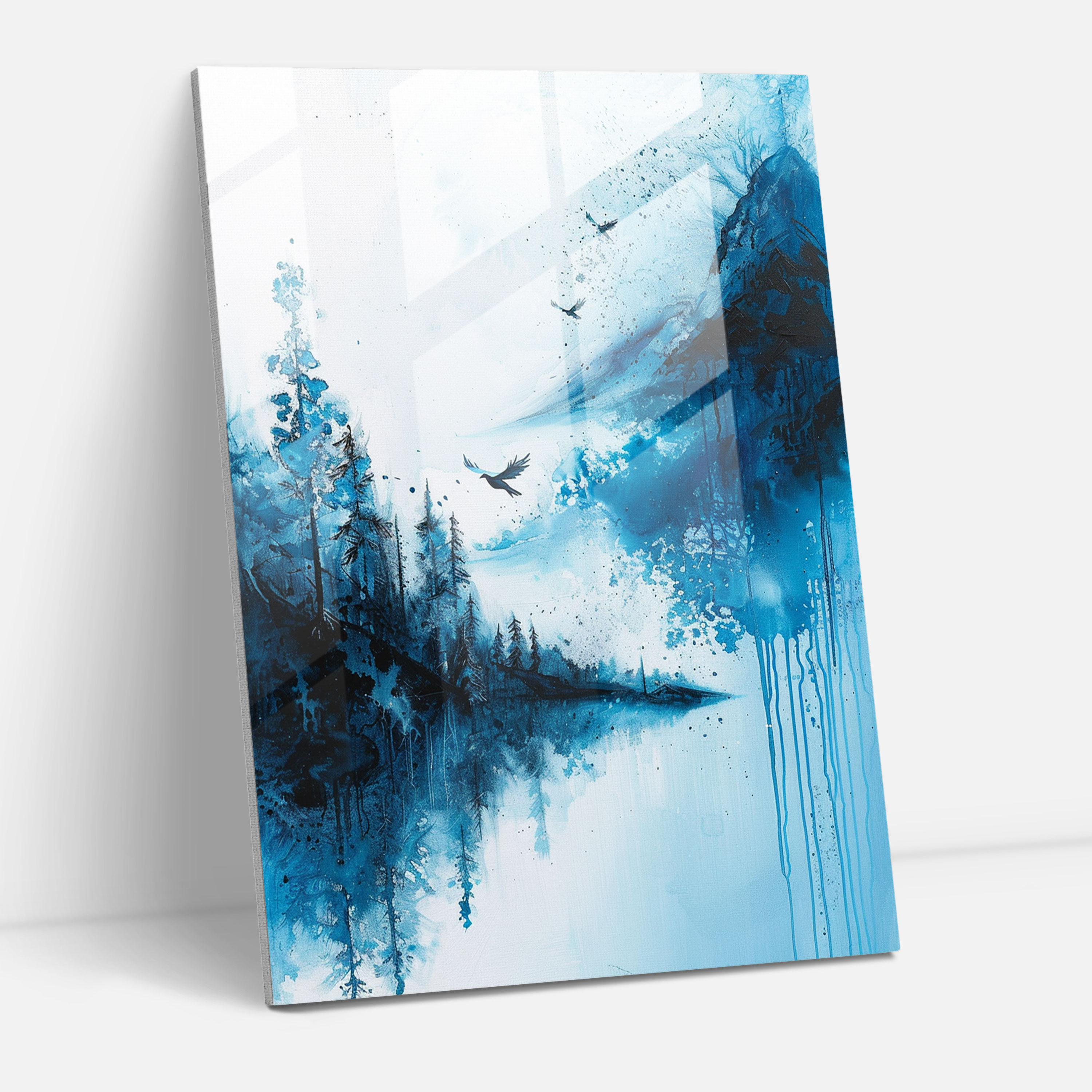 Ashvin Harrison Glass Print - Serene Landscape - Ashvin Harrison, Glass Wall Art, Ashvin Harrison, Glass Print